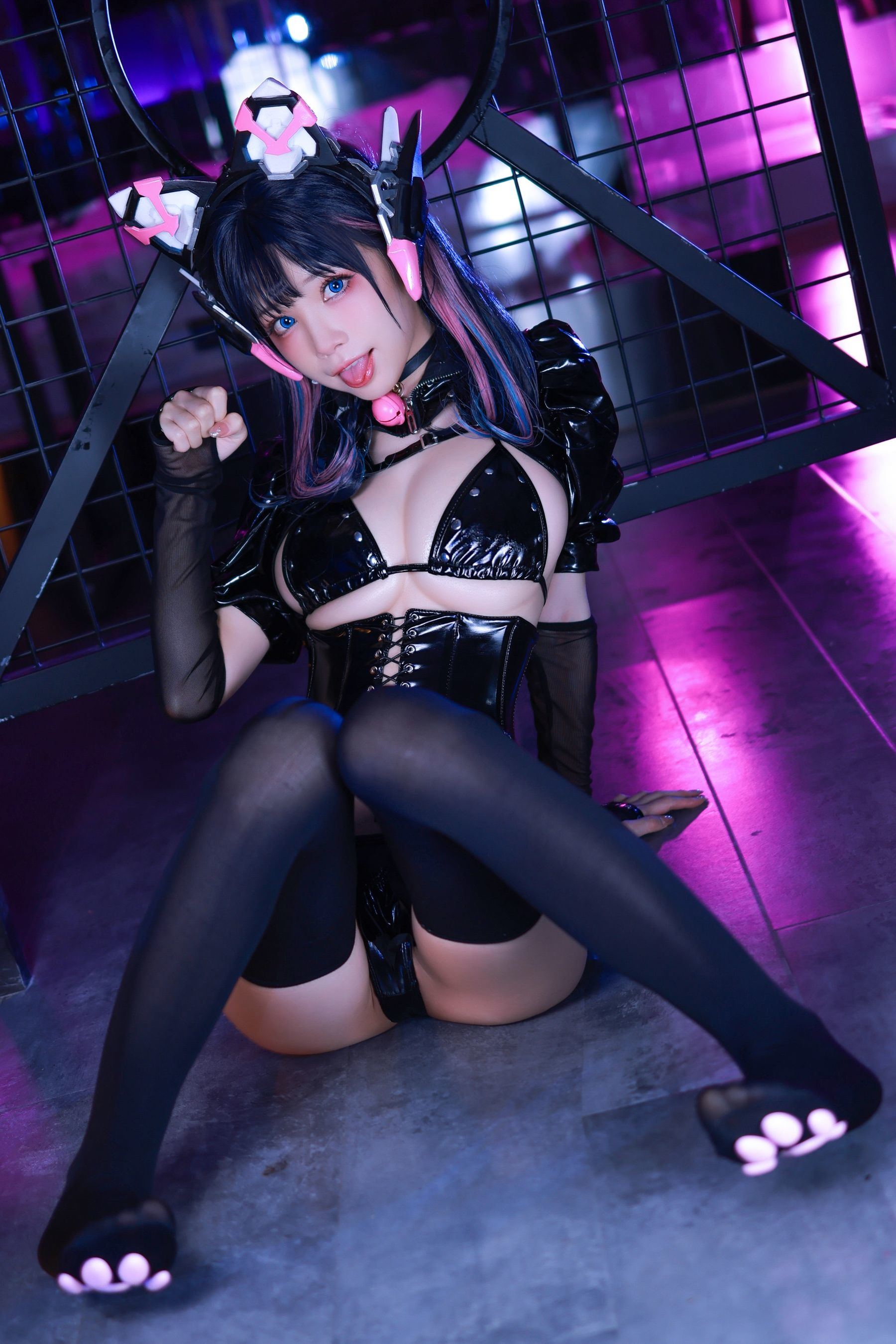 Welfare COS] Anime Blogger Shui Miao Aqua - Kitty Girl - Pink Kitty