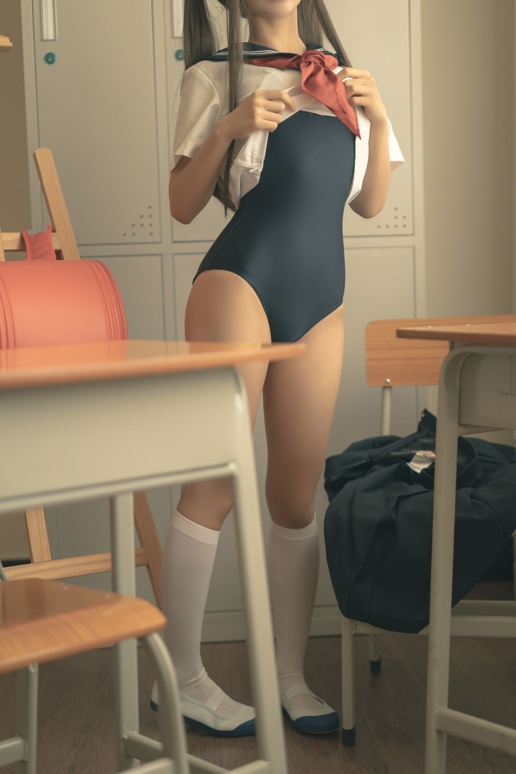 [福利COS] 动漫博主蠢沫沫 - 放學後