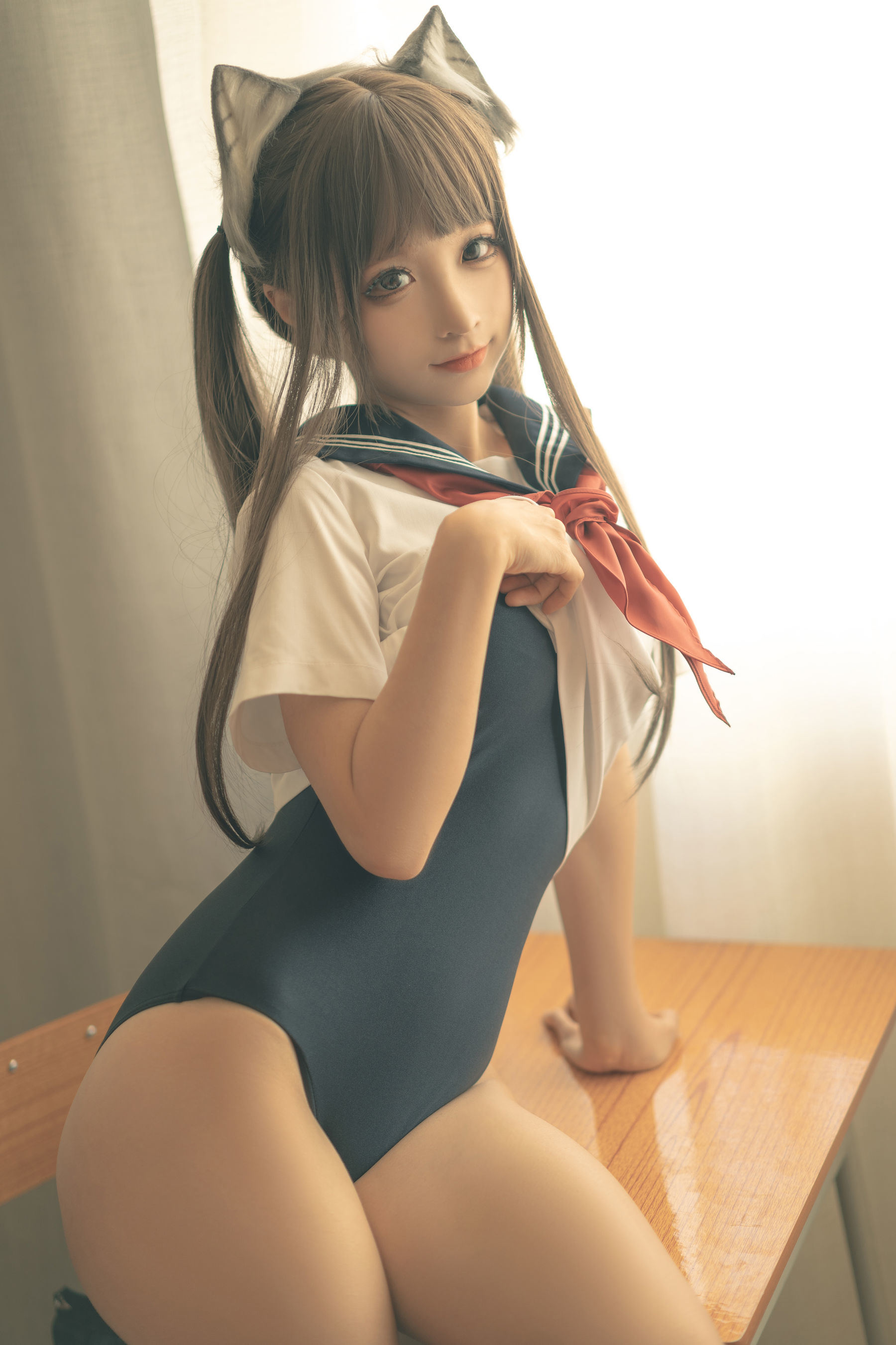 [福利COS] 动漫博主蠢沫沫 - 放學後