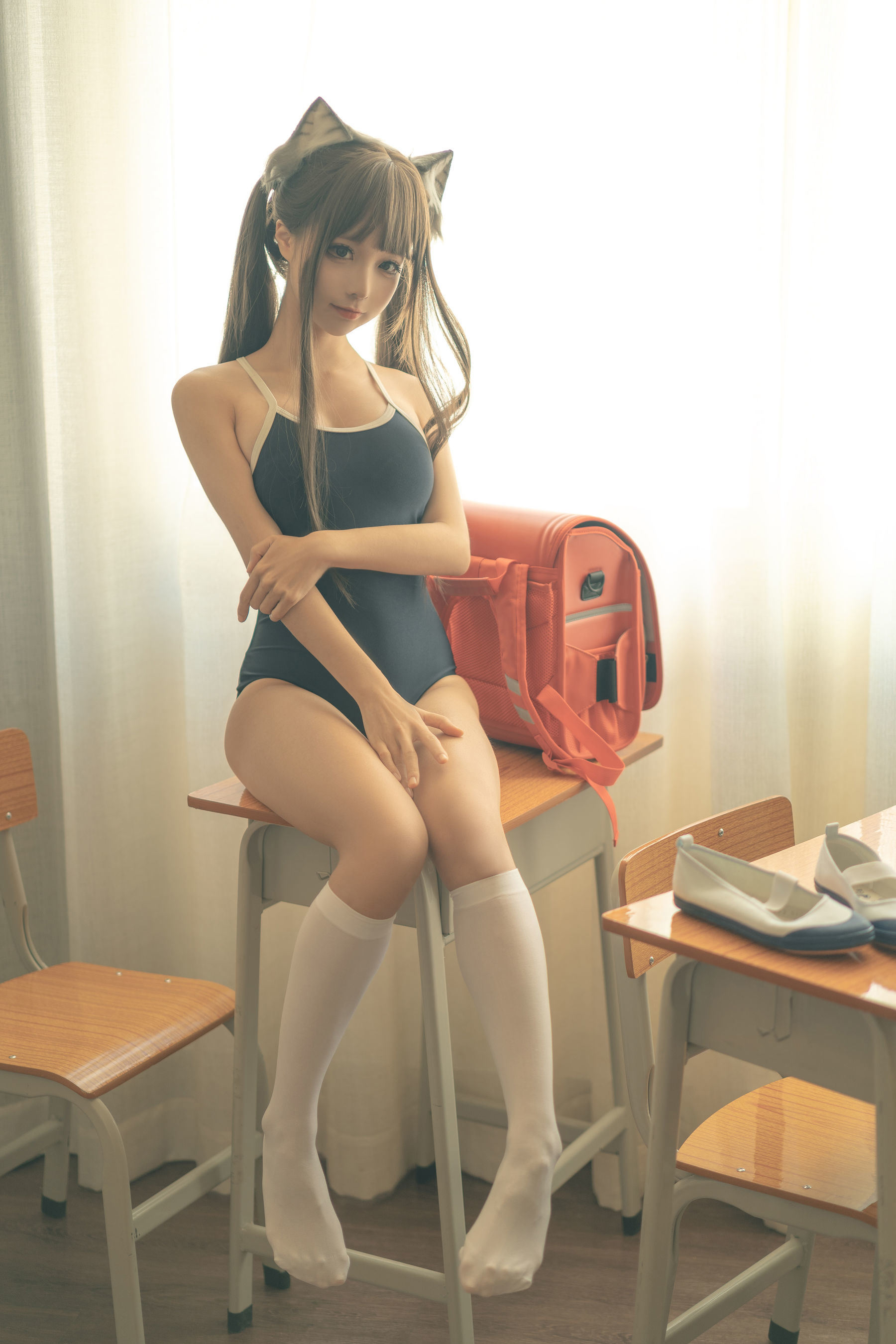 [福利COS] 动漫博主蠢沫沫 - 放學後