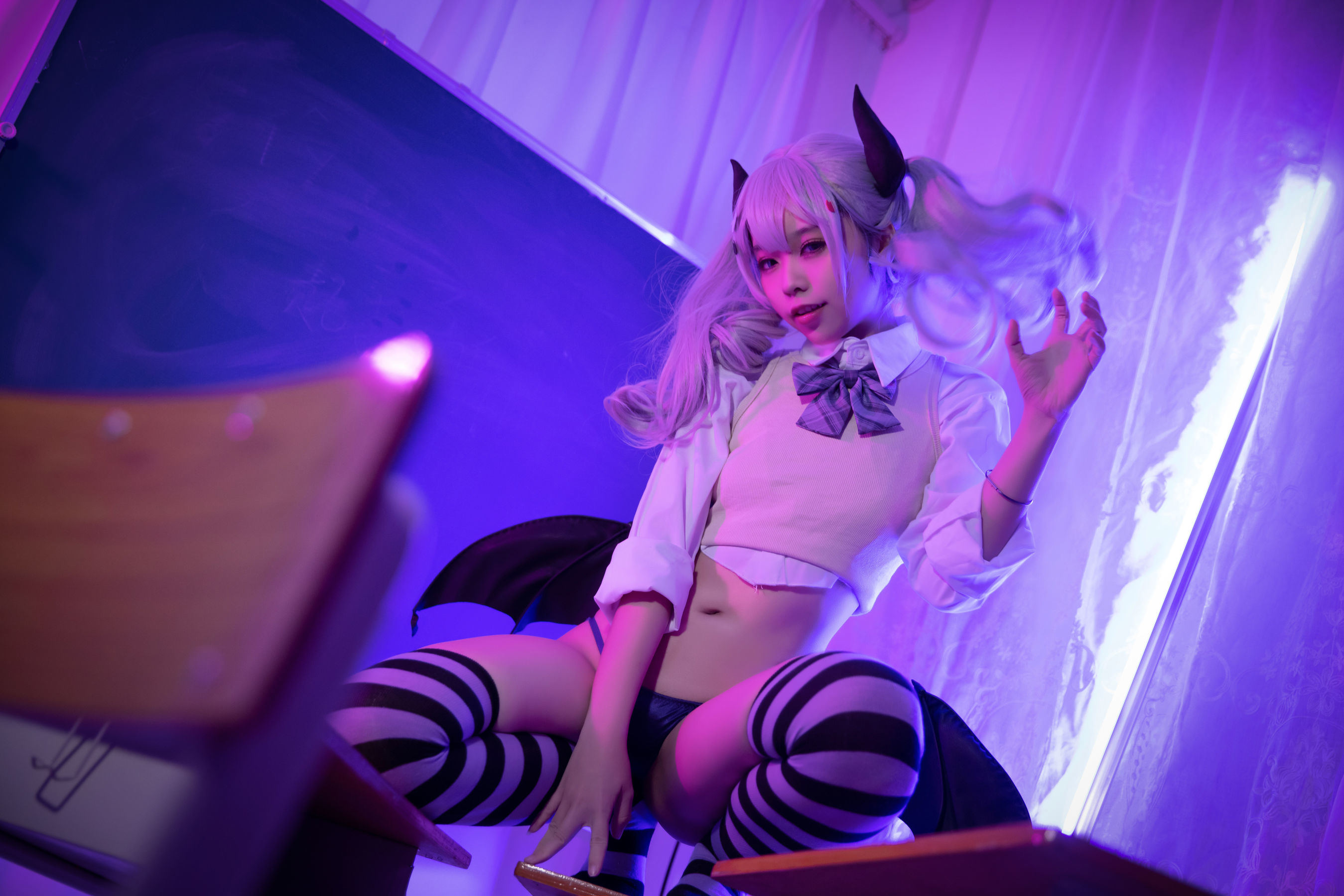 福利COS] 動漫博主G44不會受傷 - Blade原創惡魔