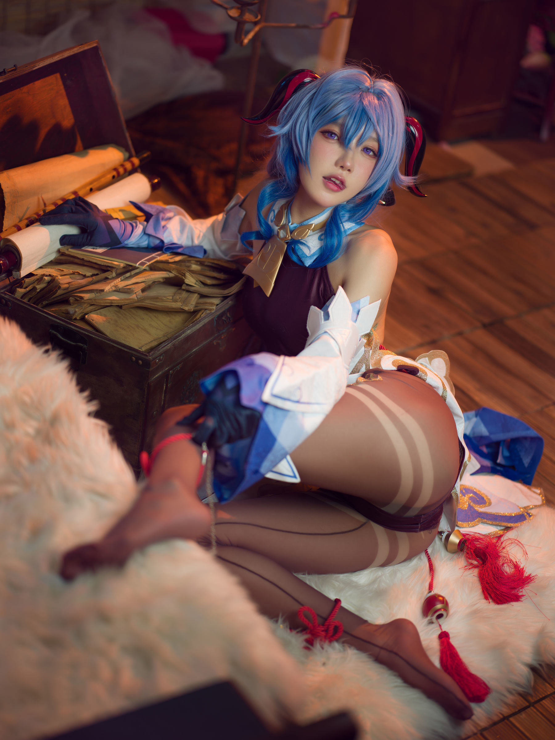 福利COS] 動漫博主阿包也是兔娘 - 艦長 原神甘雨