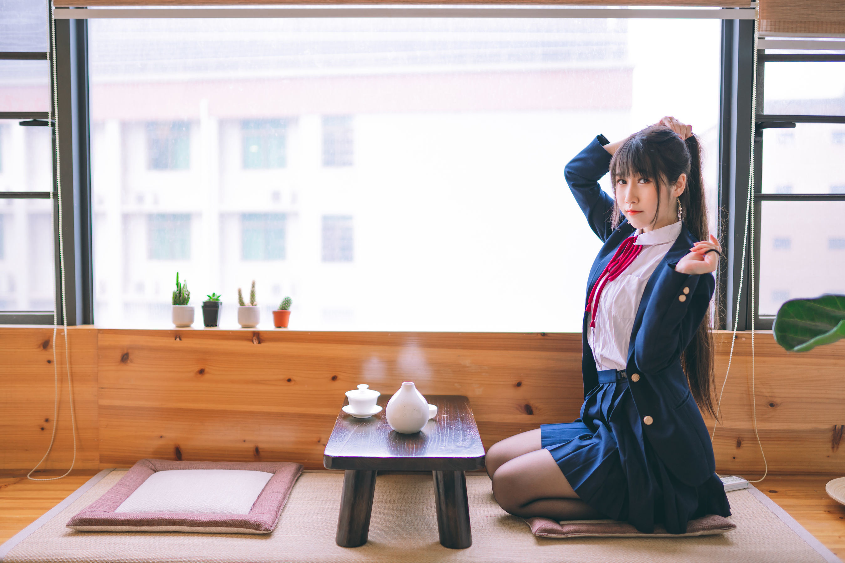 福利COS] 微博人氣Coser不呆猫 - 校服JK