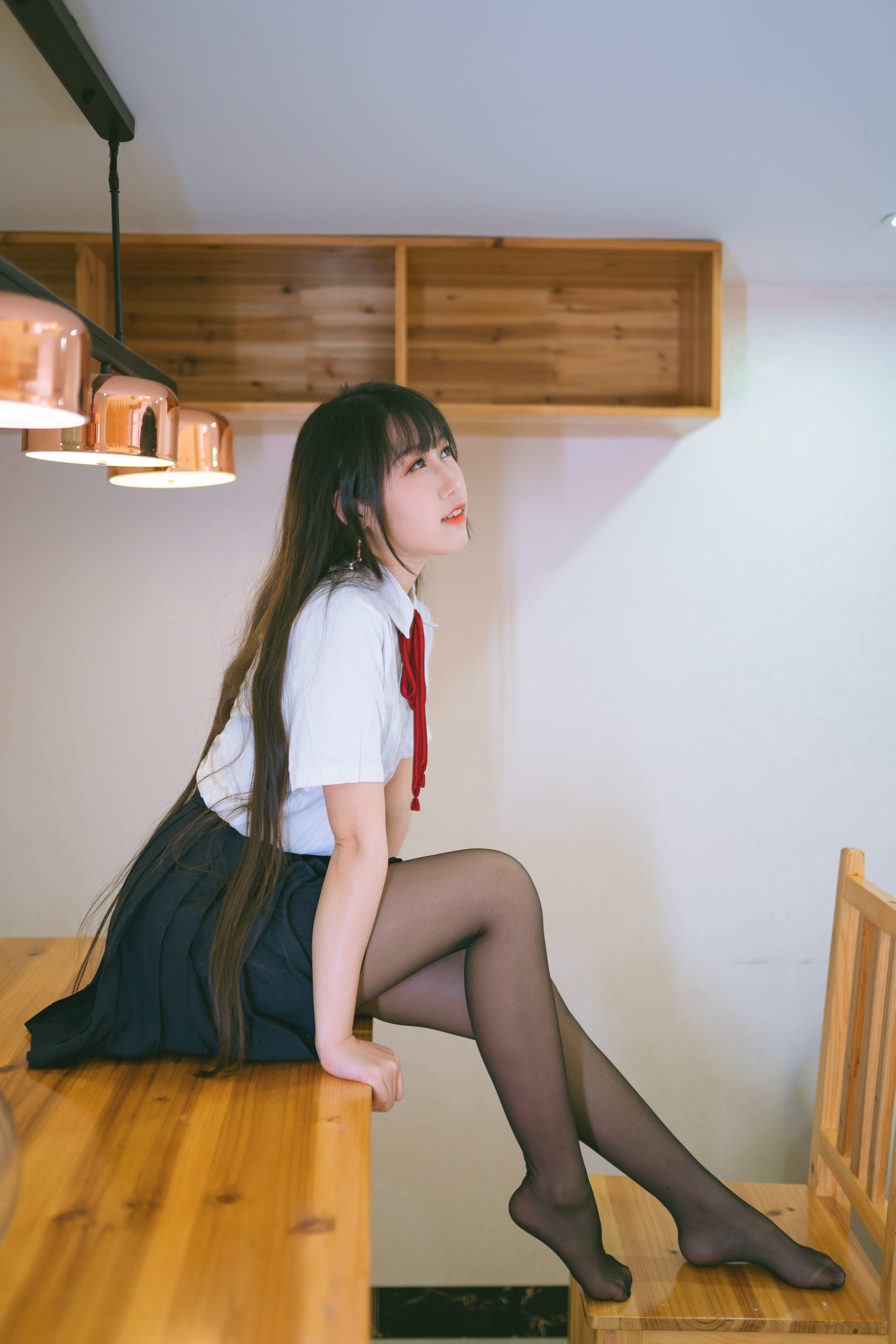 Welfare COS] Popular Weibo Coser Bu Dain Mao - School Uniform JK