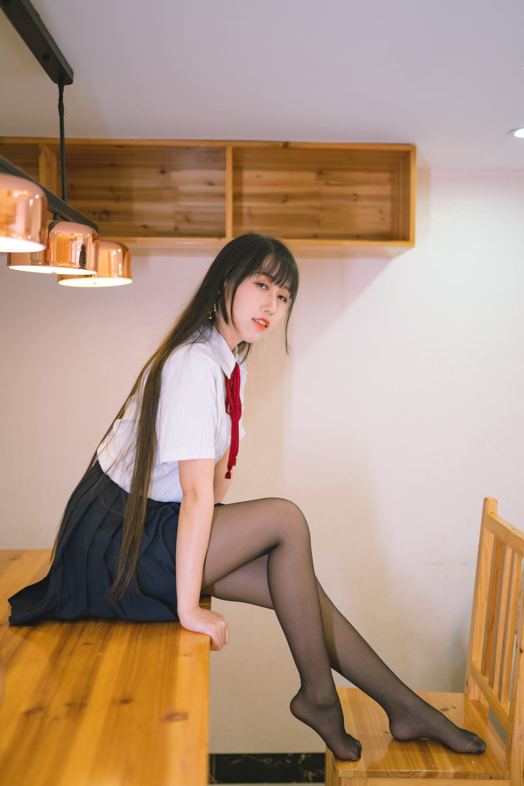 Welfare COS] Popular Weibo Coser Bu Dain Mao - School Uniform JK
