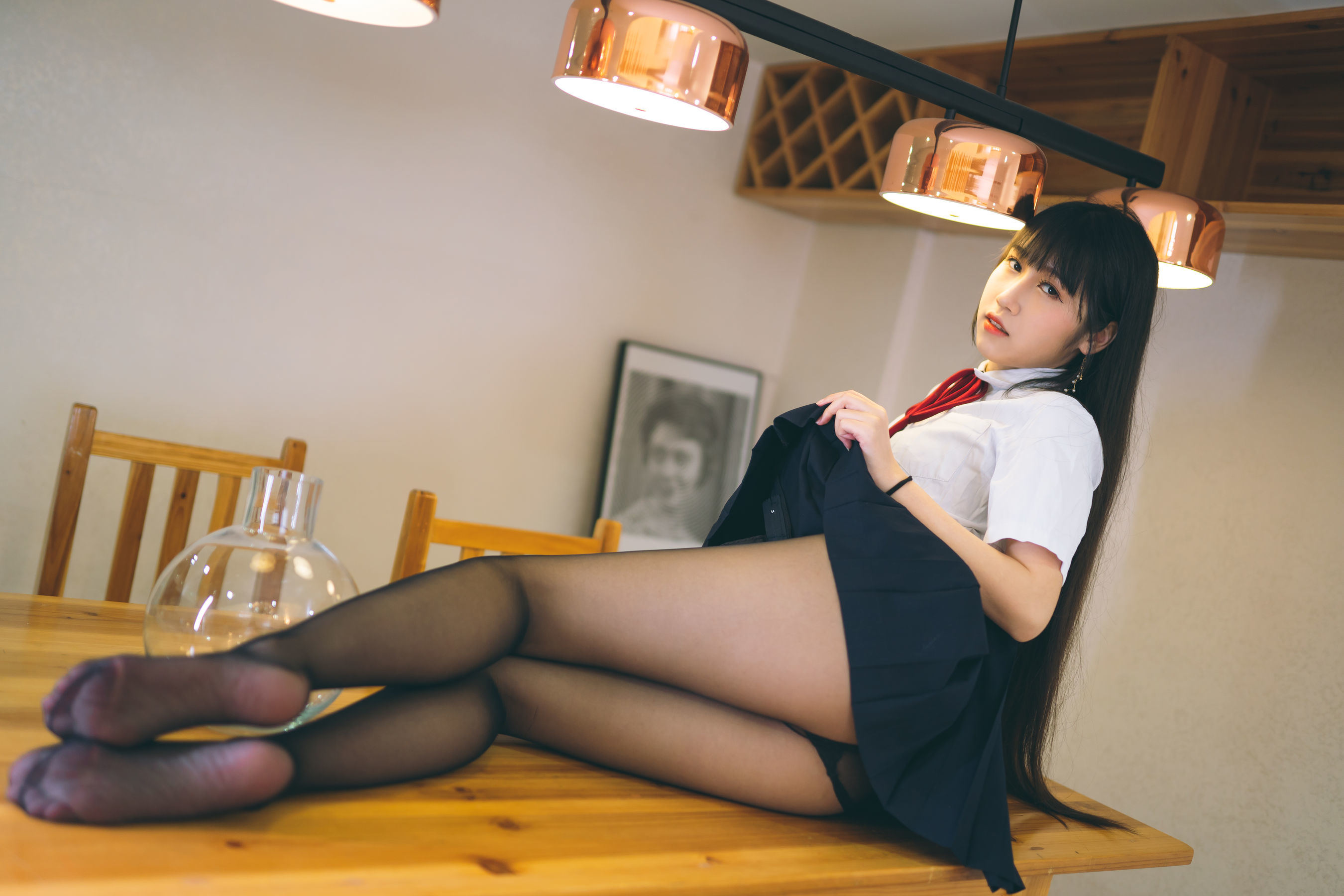 Welfare COS] Popular Weibo Coser Bu Dain Mao - School Uniform JK
