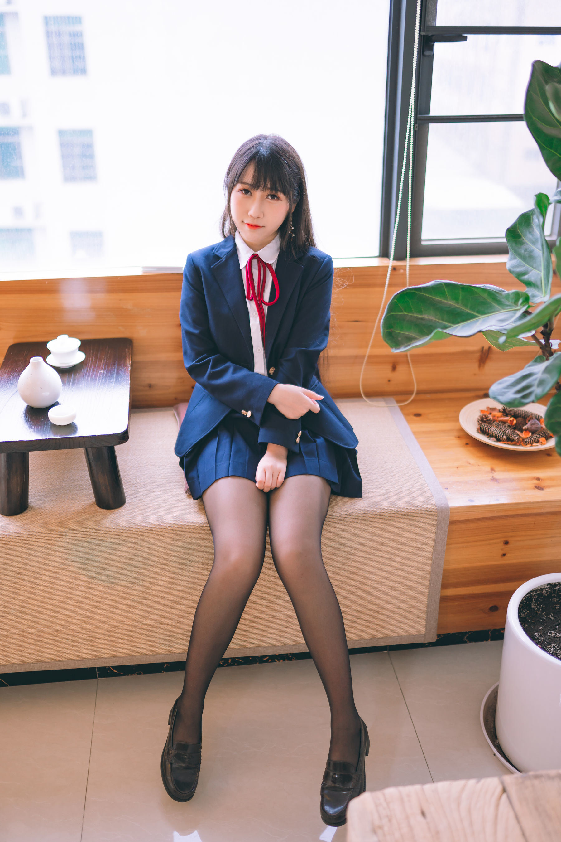 福利COS] 微博人氣Coser不呆猫 - 校服JK