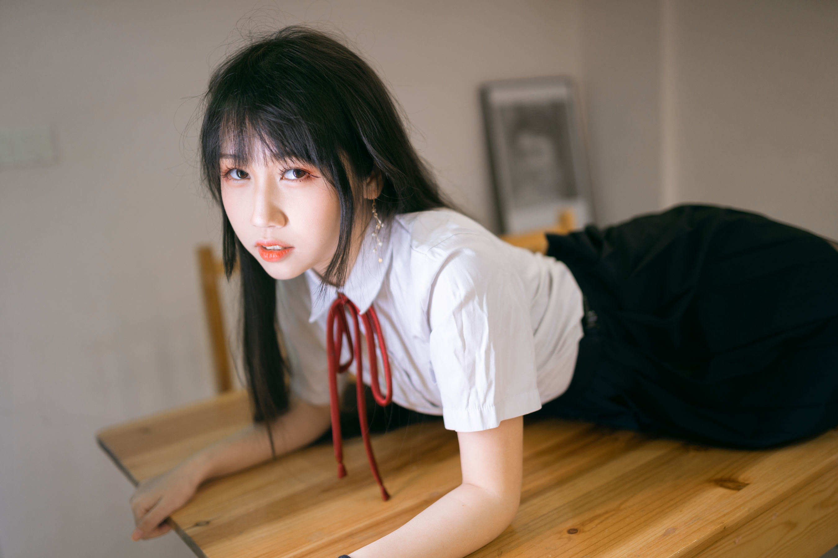 福利COS] 微博人氣Coser不呆猫 - 校服JK