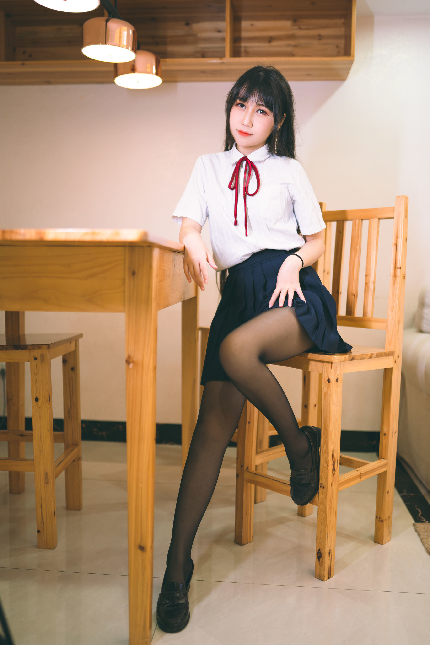 福利COS] 微博人氣Coser不呆猫 - 校服JK