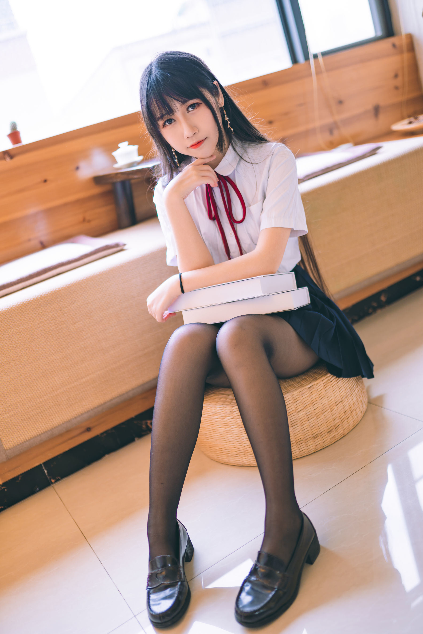 福利COS] 微博人氣Coser不呆猫 - 校服JK