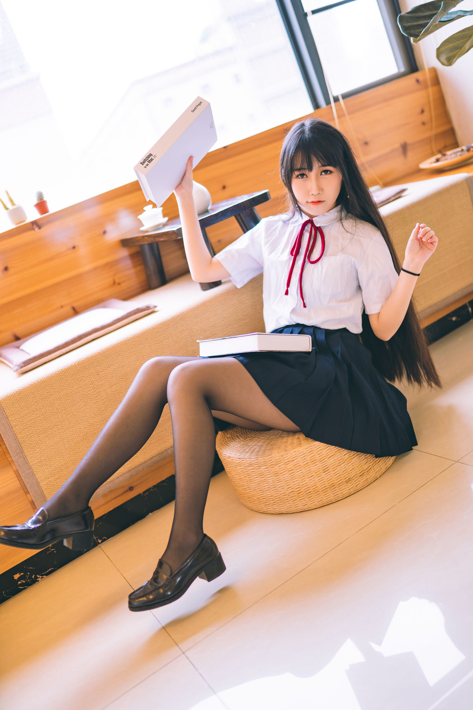 Phúc lợi COS] Coser nổi tiếng Weibo Bất Đái Miêu - Trường phục JK