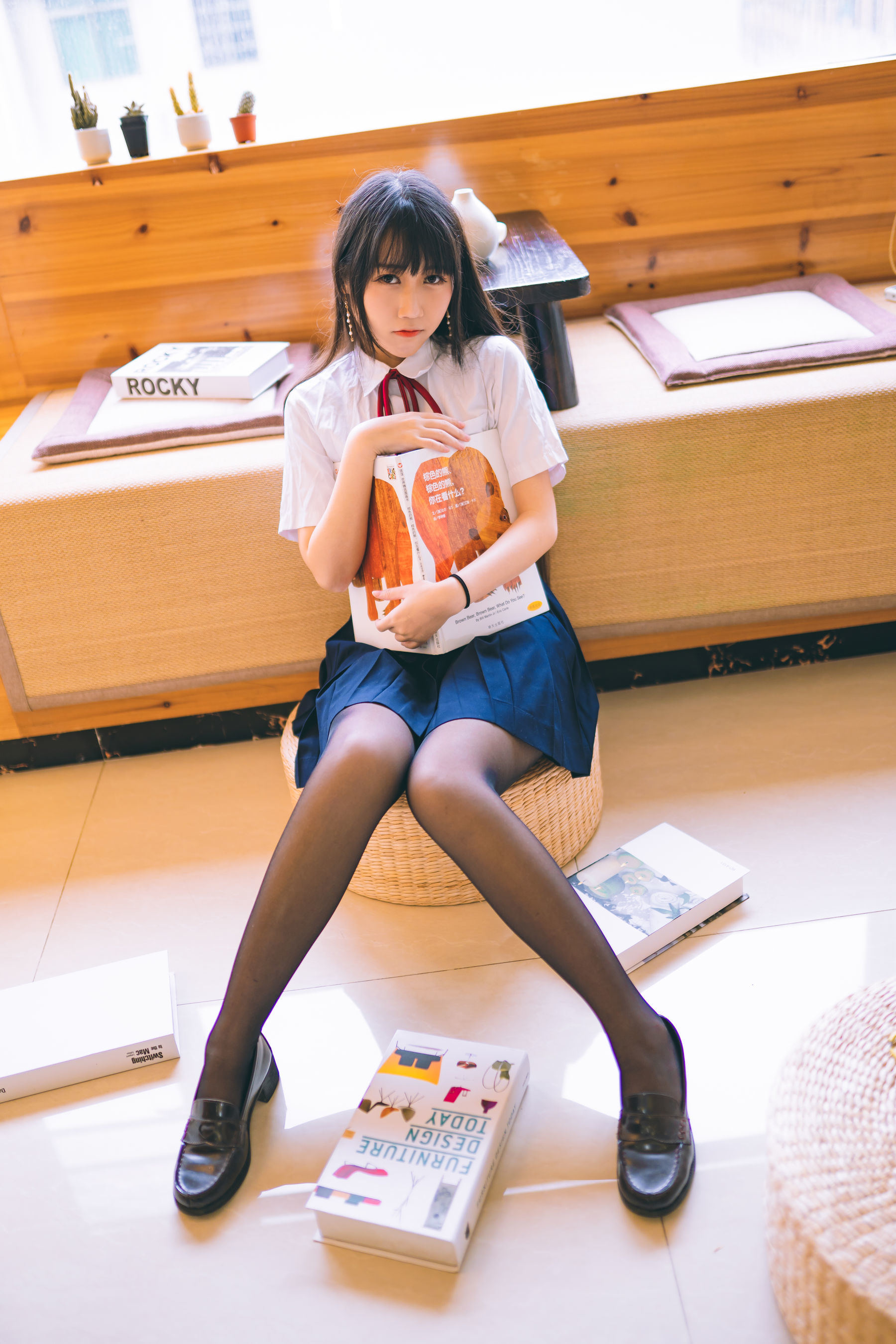 Phúc lợi COS] Coser nổi tiếng Weibo Bất Đái Miêu - Trường phục JK