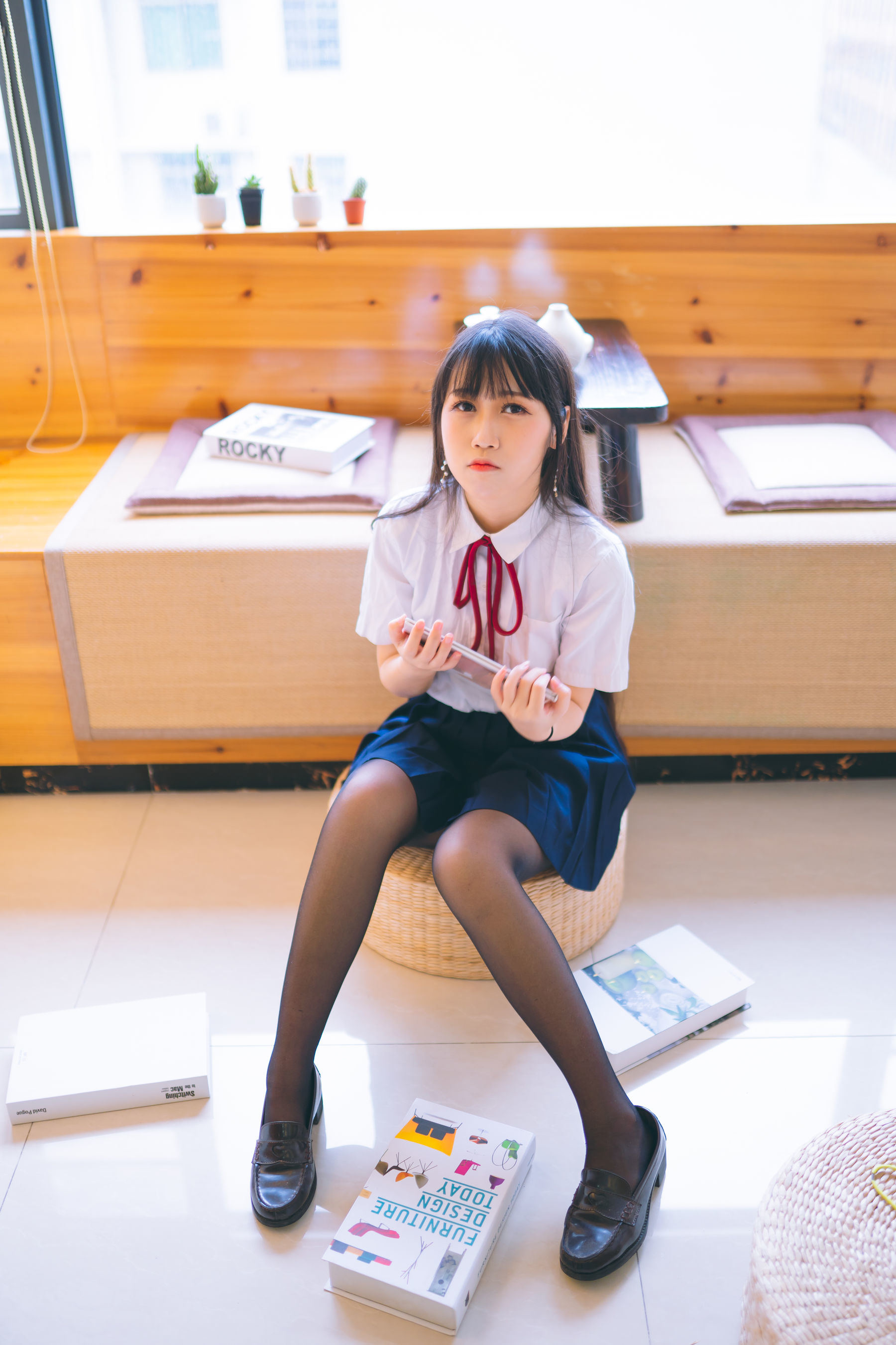 Phúc lợi COS] Coser nổi tiếng Weibo Bất Đái Miêu - Trường phục JK