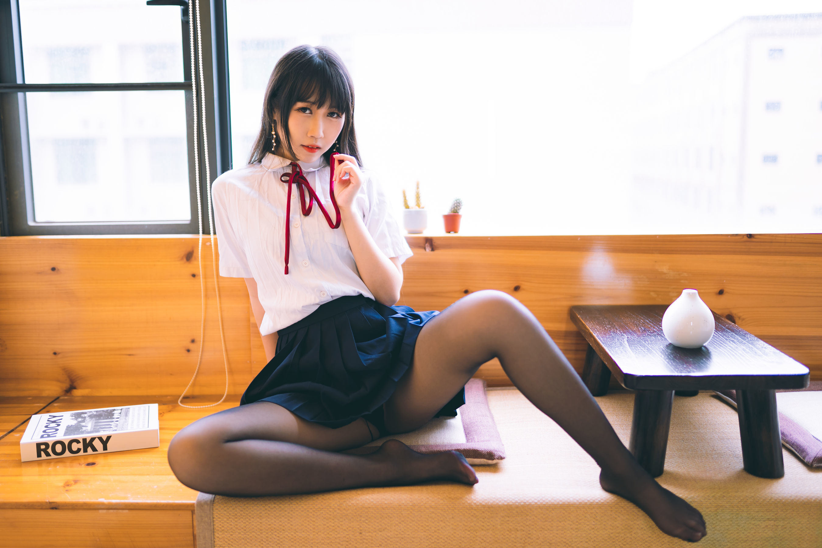 Phúc lợi COS] Coser nổi tiếng Weibo Bất Đái Miêu - Trường phục JK