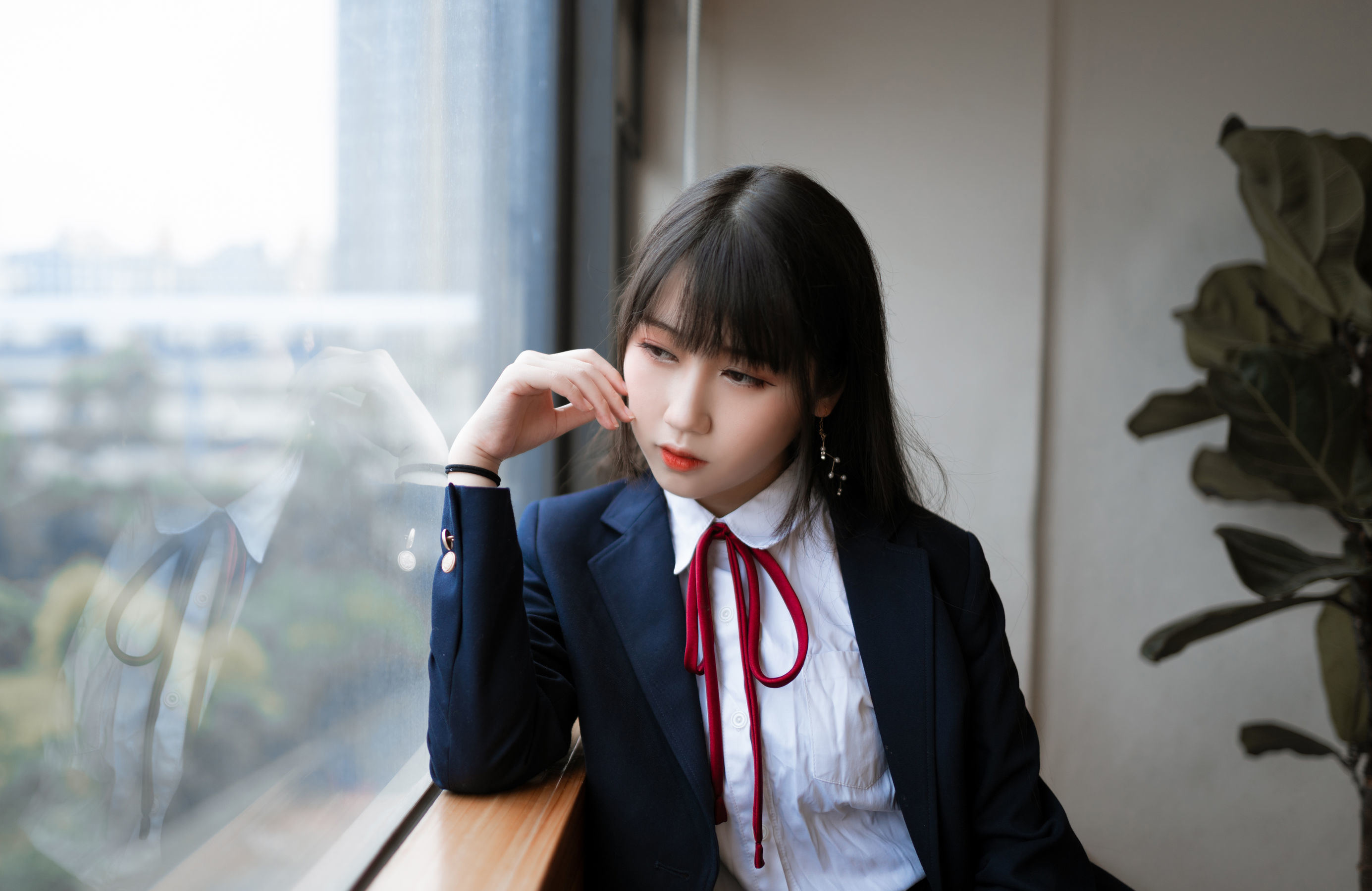Phúc lợi COS] Coser nổi tiếng Weibo Bất Đái Miêu - Trường phục JK