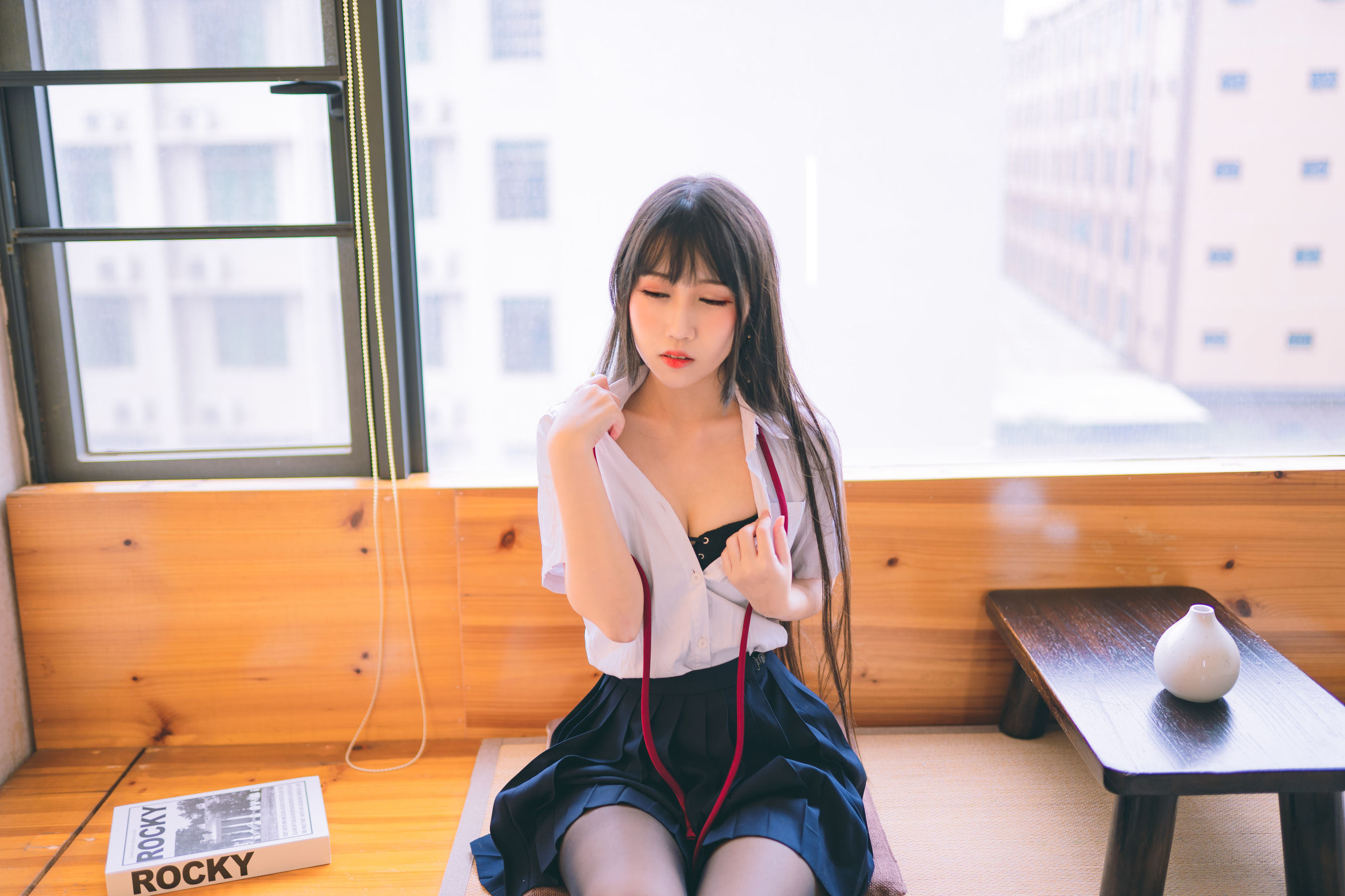Phúc lợi COS] Coser nổi tiếng Weibo Bất Đái Miêu - Trường phục JK