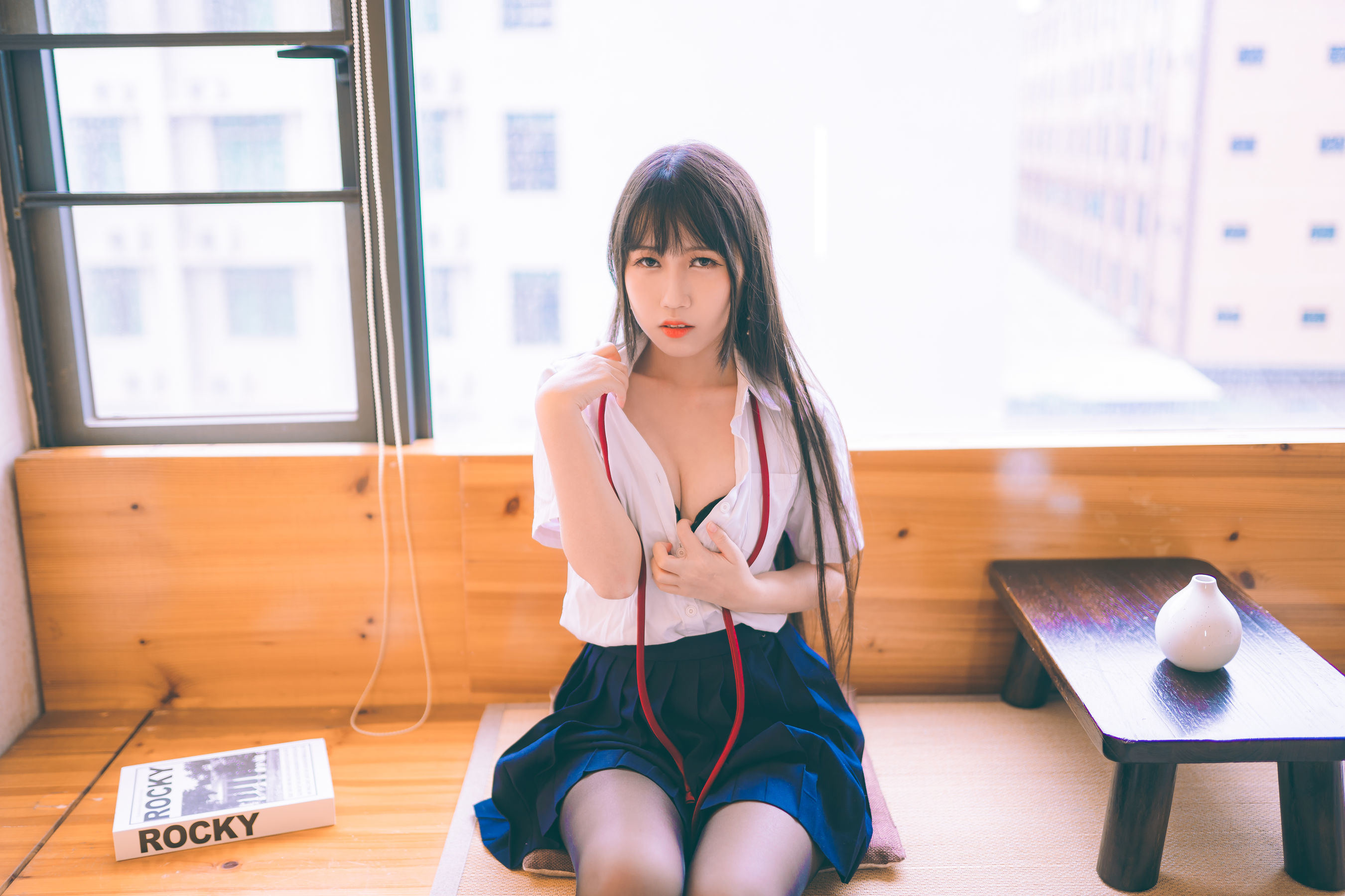 Phúc lợi COS] Coser nổi tiếng Weibo Bất Đái Miêu - Trường phục JK