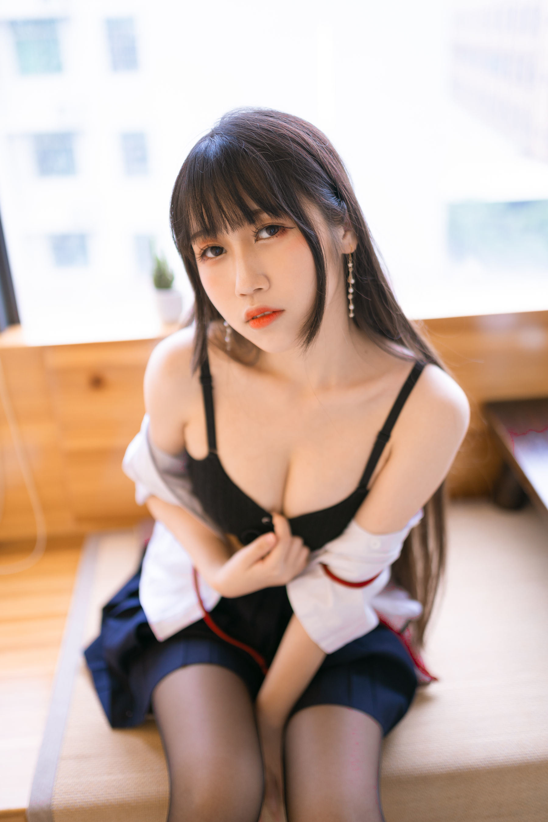 Phúc lợi COS] Coser nổi tiếng Weibo Bất Đái Miêu - Trường phục JK