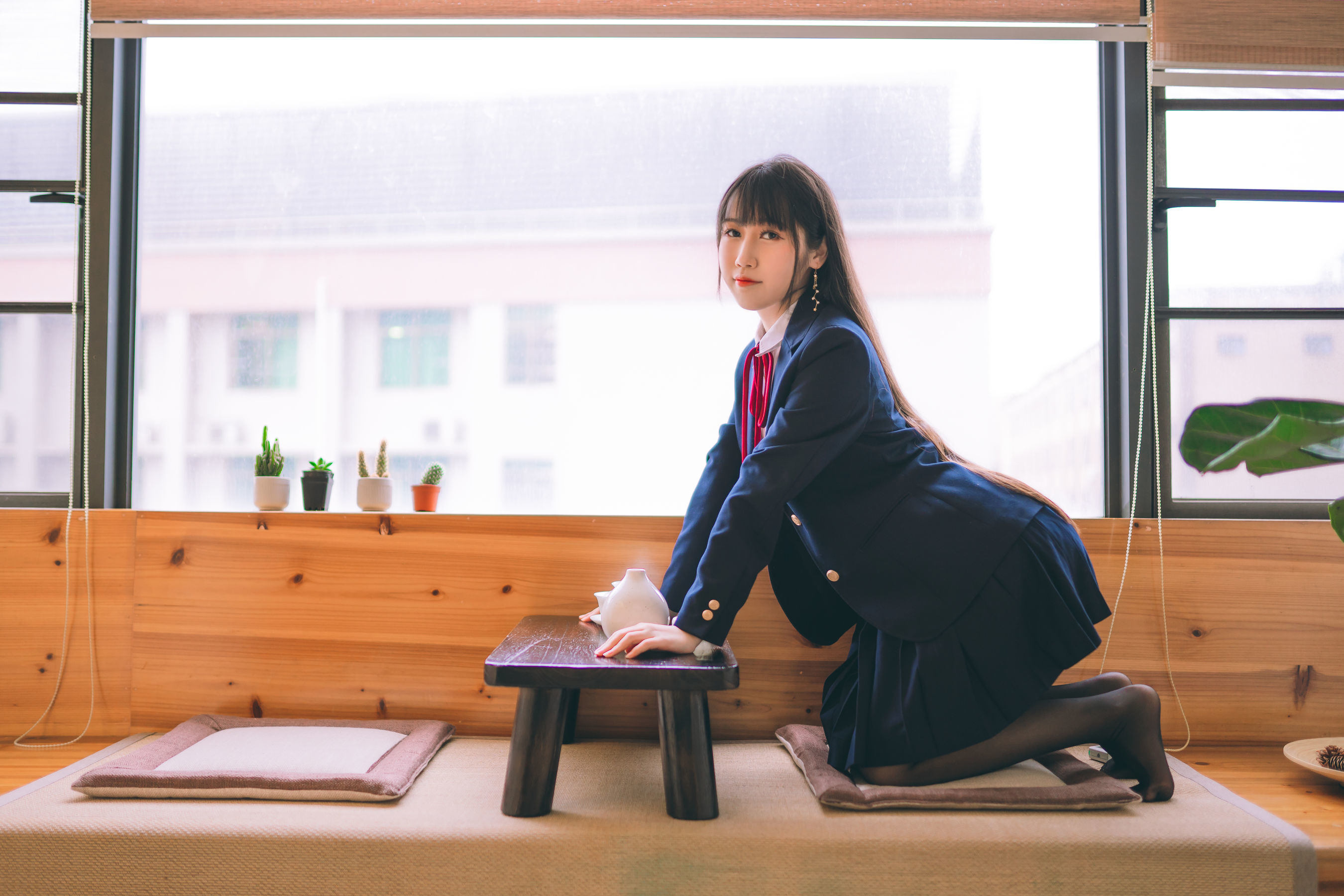 Welfare COS] Popular Weibo Coser Bu Dain Mao - School Uniform JK