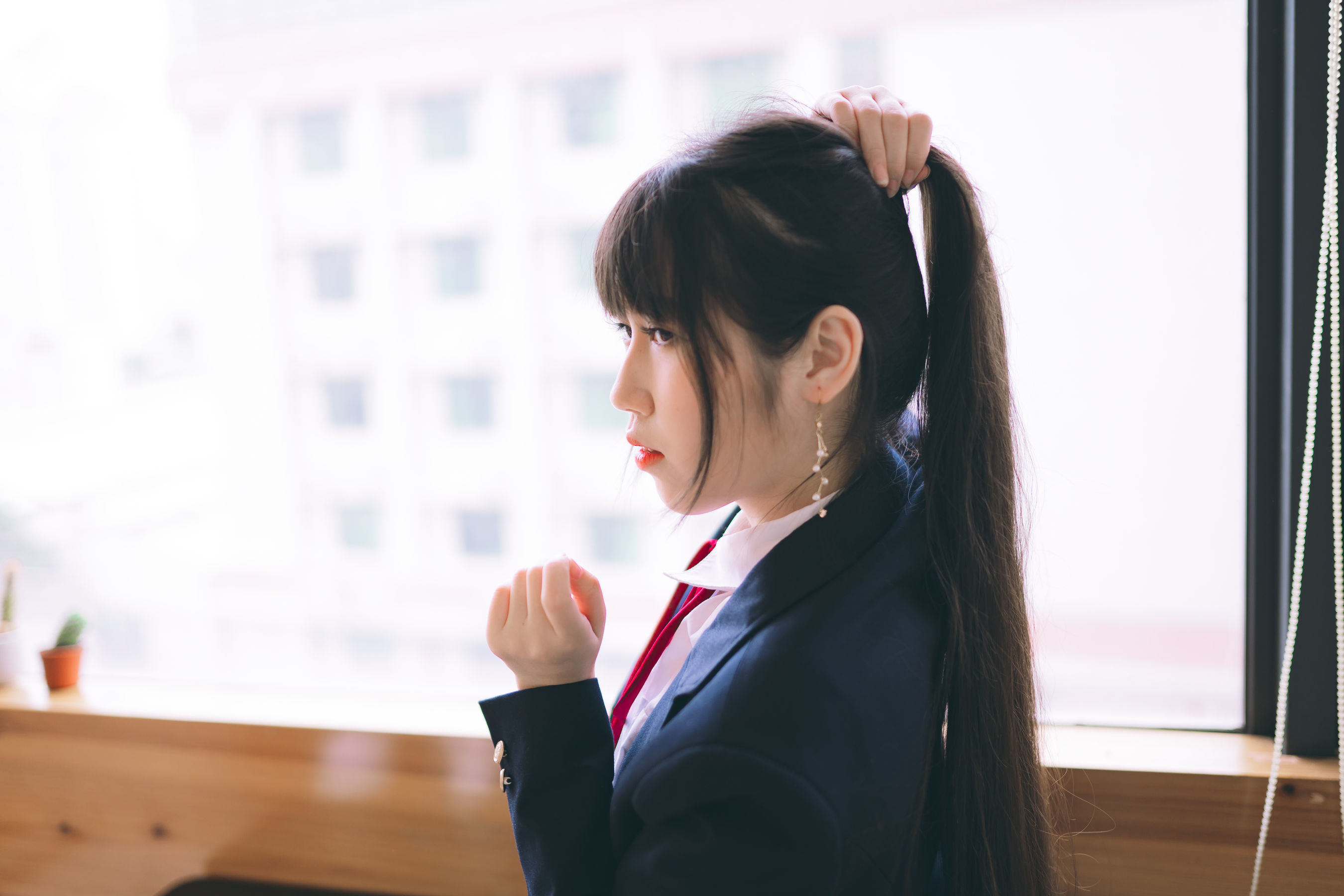 Welfare COS] Popular Weibo Coser Bu Dain Mao - School Uniform JK