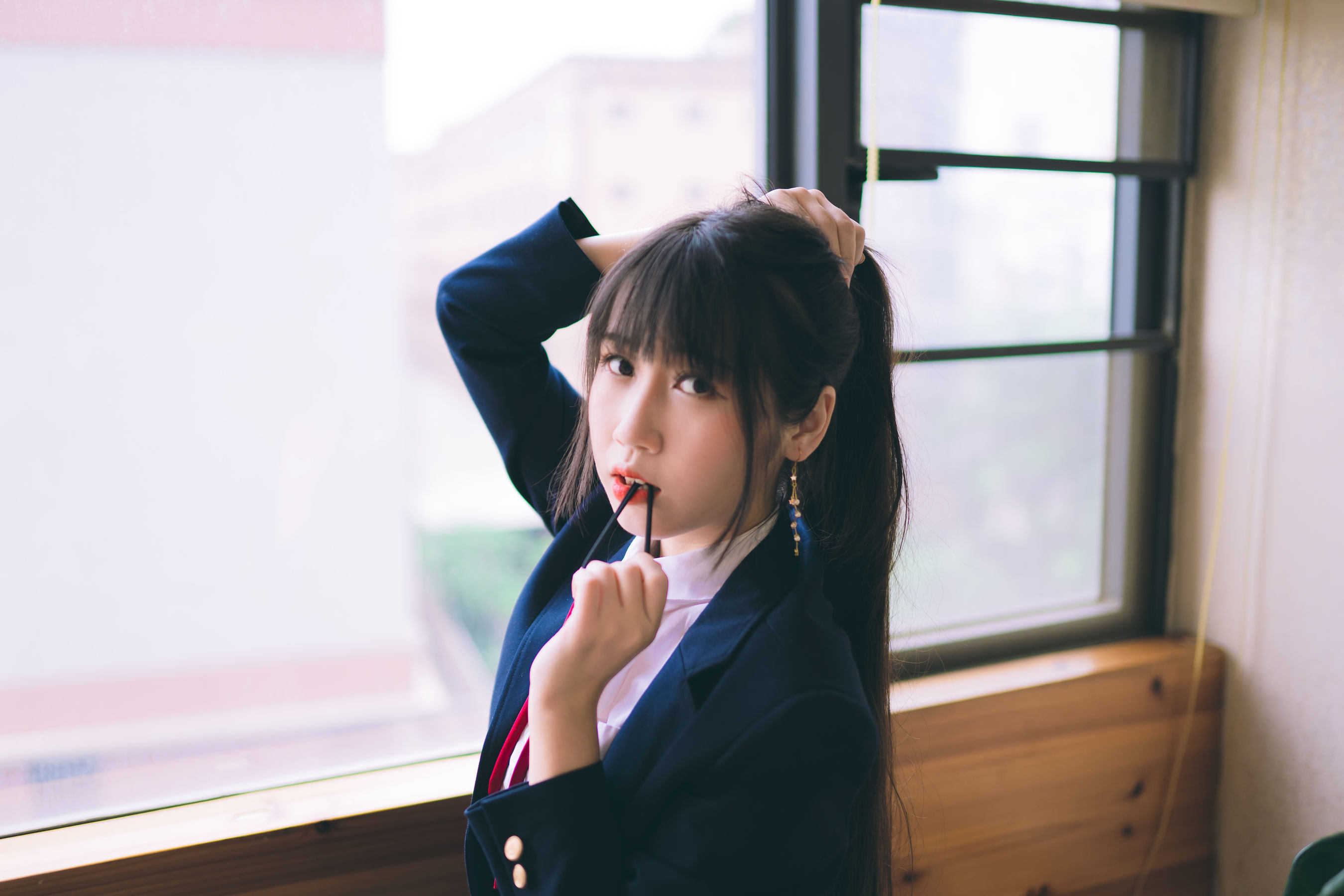 Welfare COS] Popular Weibo Coser Bu Dain Mao - School Uniform JK