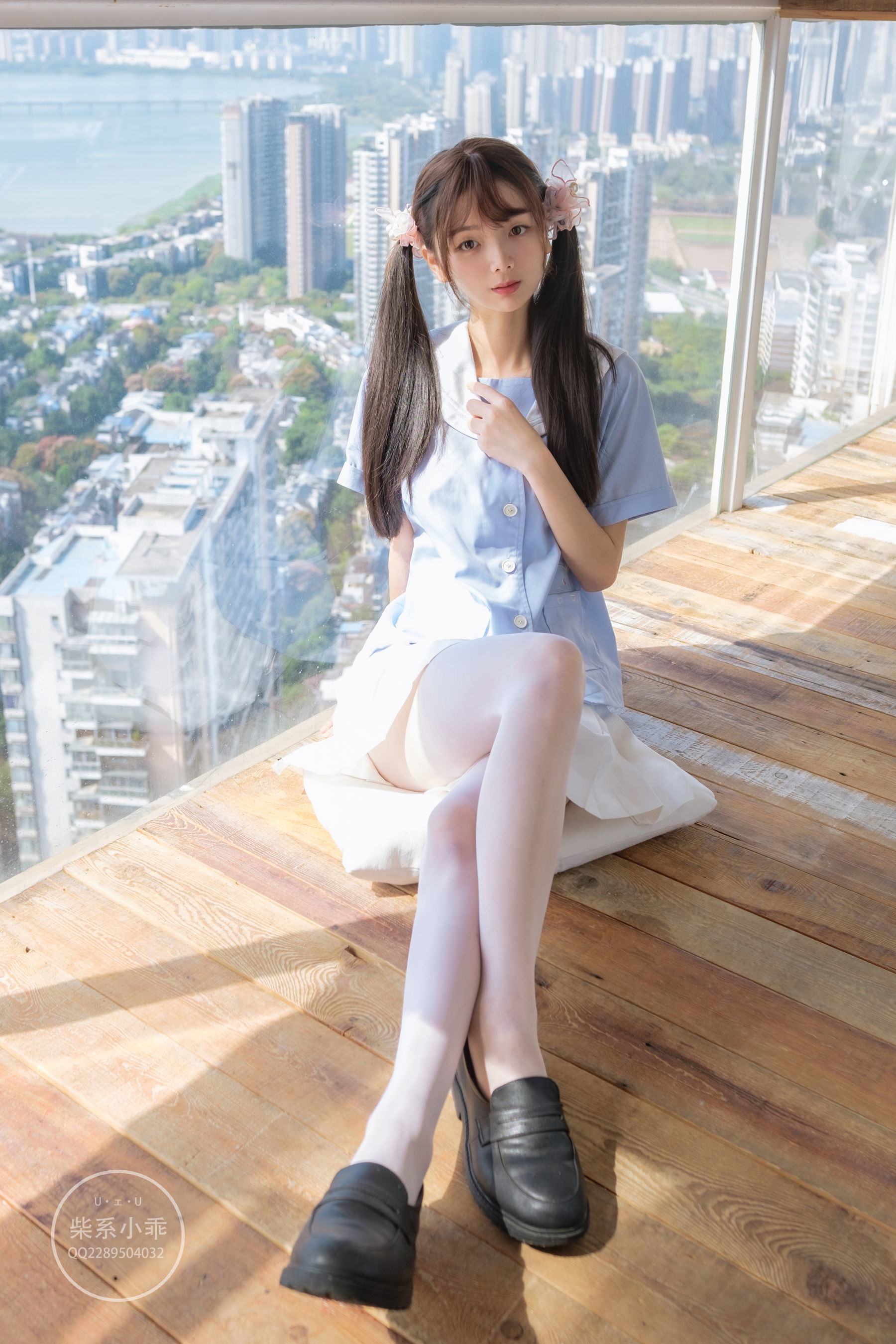 Welfare COS] Chai Series Xiao Guai (Zhi Guai Picture Book) - Clear Sky White Silk Double Ponytails