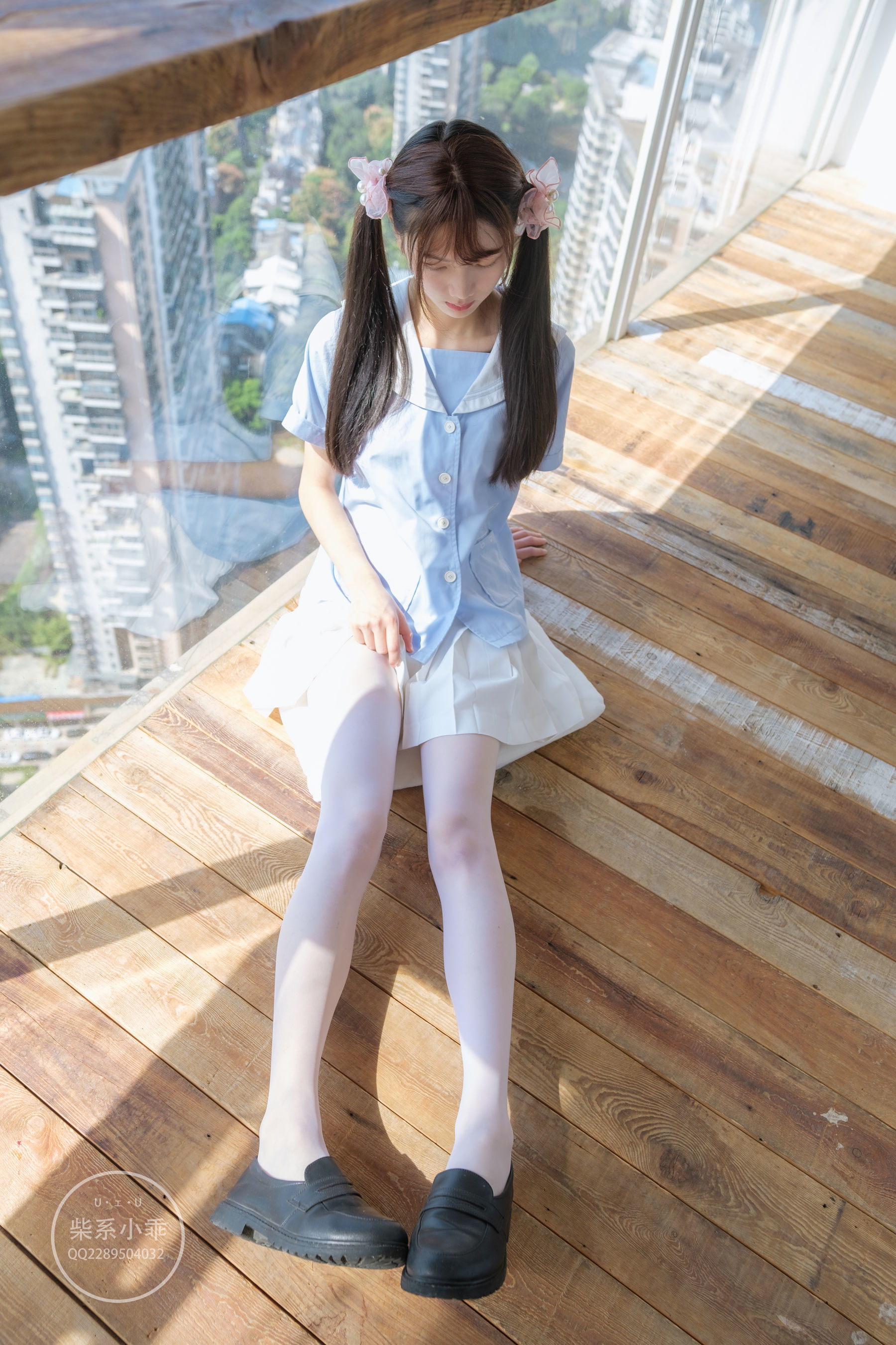 Welfare COS] Chai Series Xiao Guai (Zhi Guai Picture Book) - Clear Sky White Silk Double Ponytails