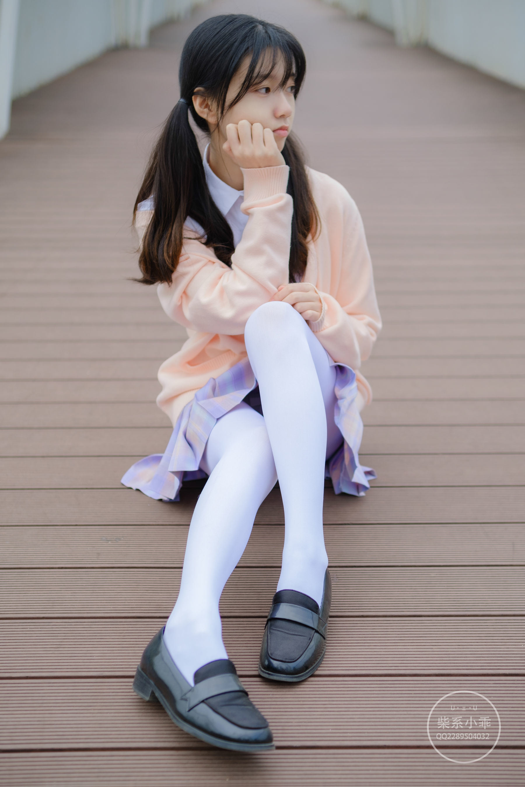 JK Cosplay：柴系小乖(稚乖畫册) - 颓废
