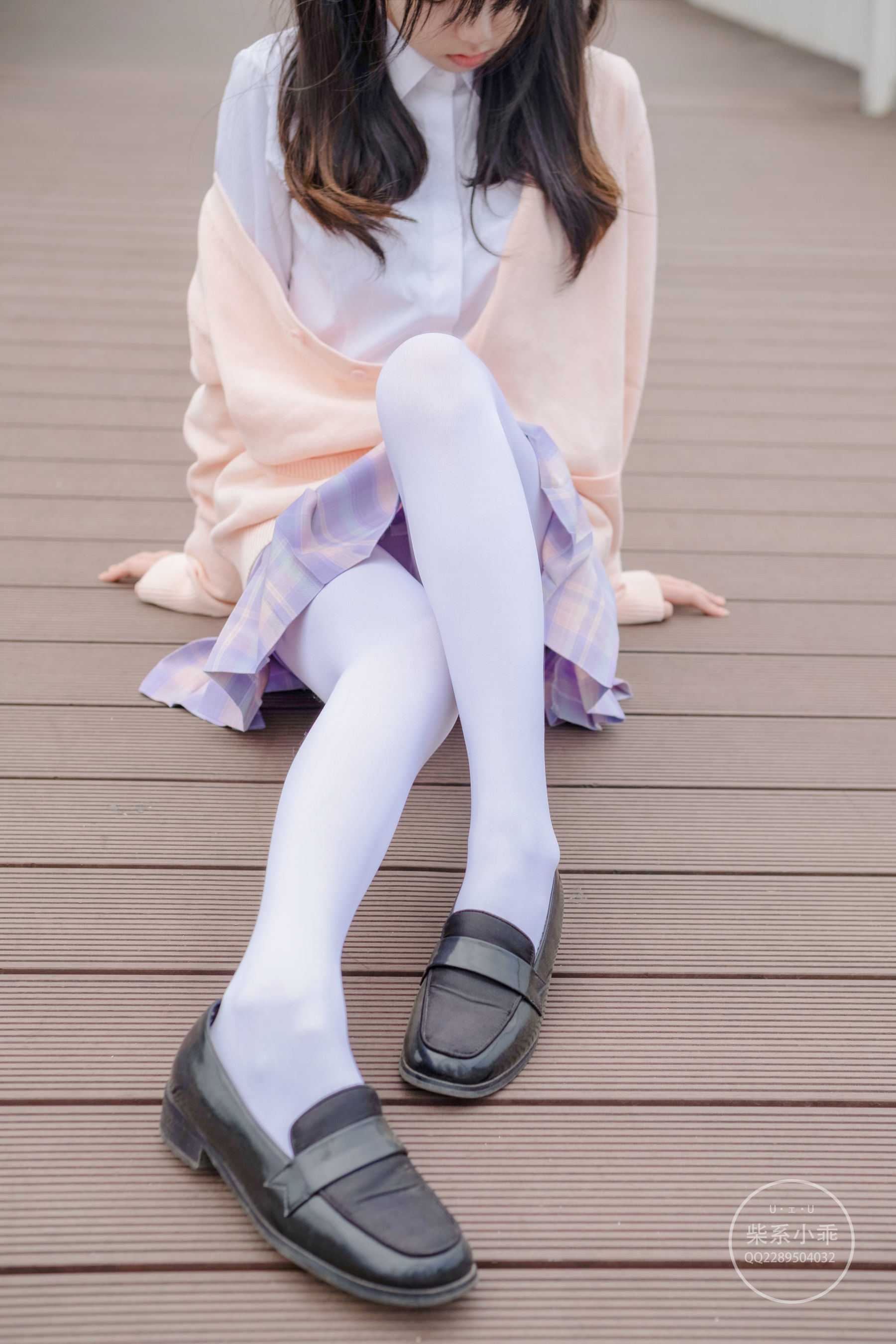 JK Cosplay：柴系小乖(稚乖畫册) - 颓废