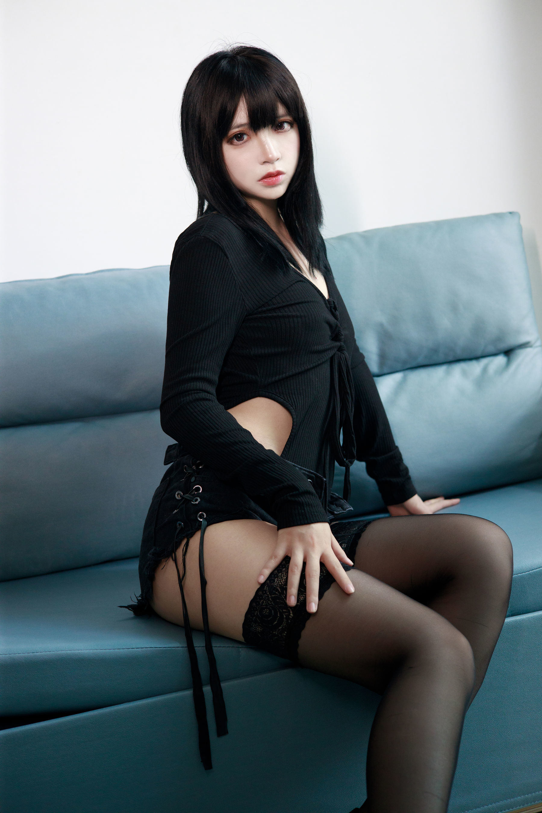 Crazy Cat ss Black Sweater Shorts Cosplay