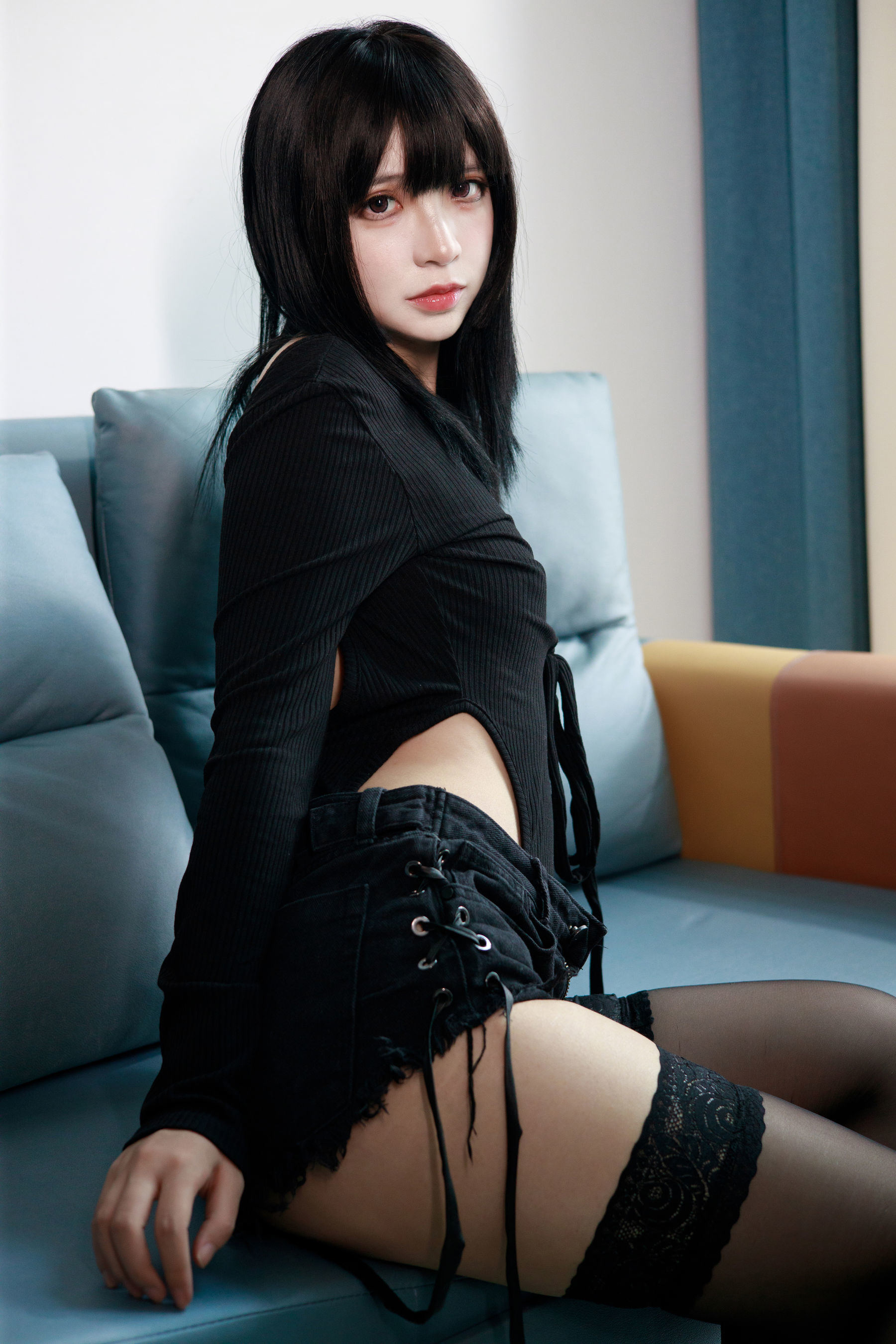 Crazy Cat ss Black Sweater Shorts Cosplay