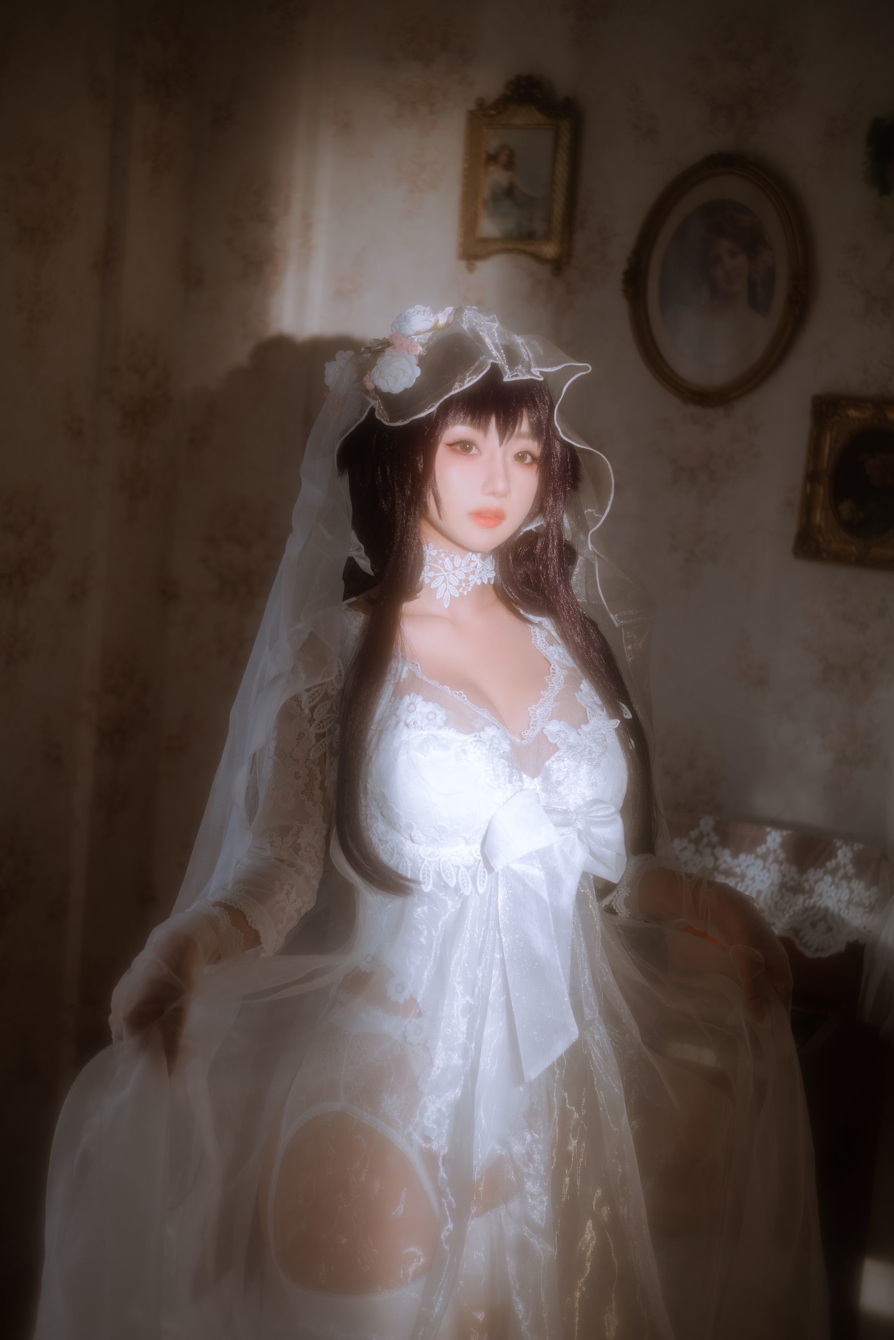 福利COS] 白嫩美少女鬼畜瑶 - 婚紗