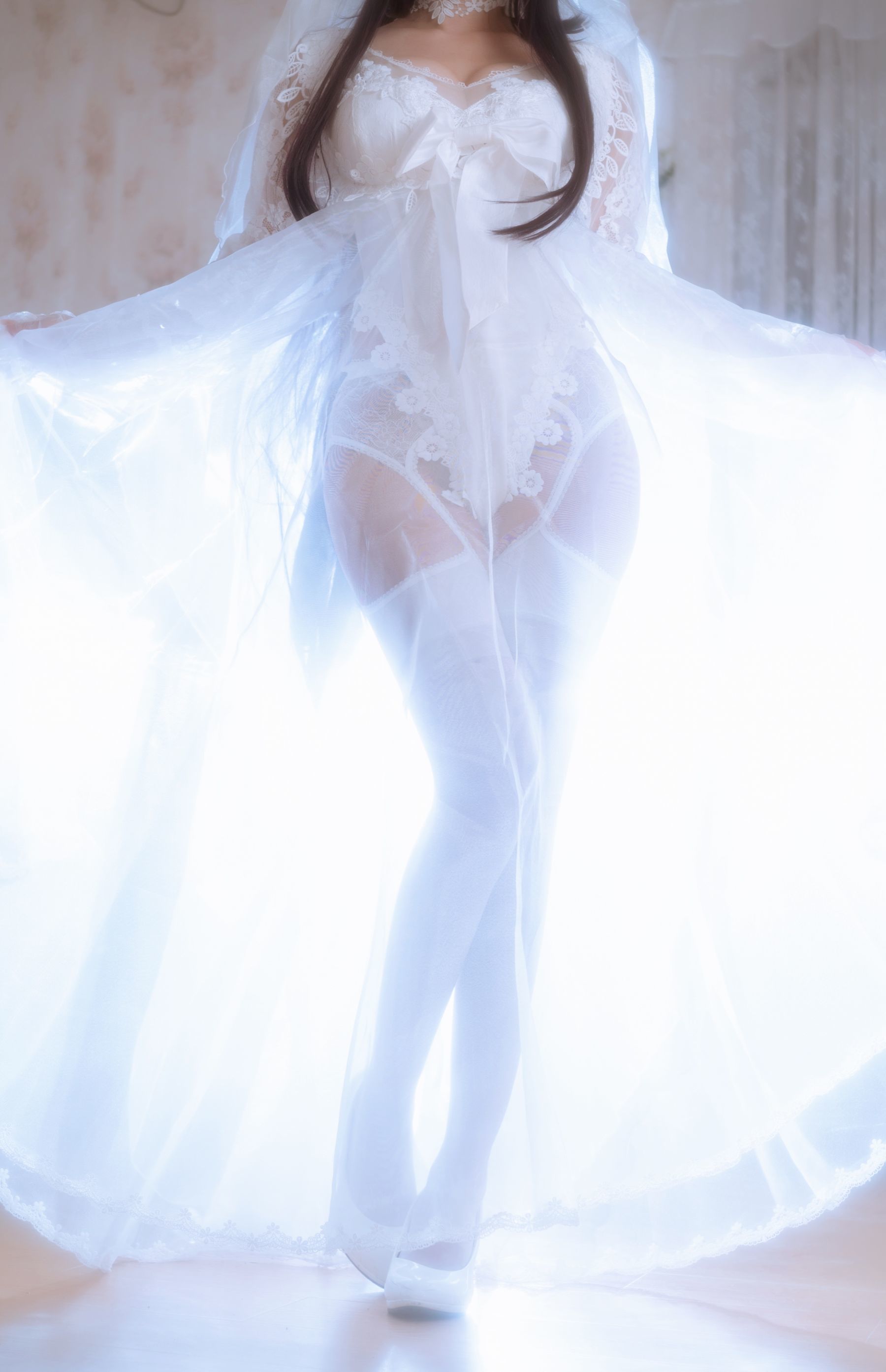 福利COS] 白嫩美少女鬼畜瑶 - 婚紗