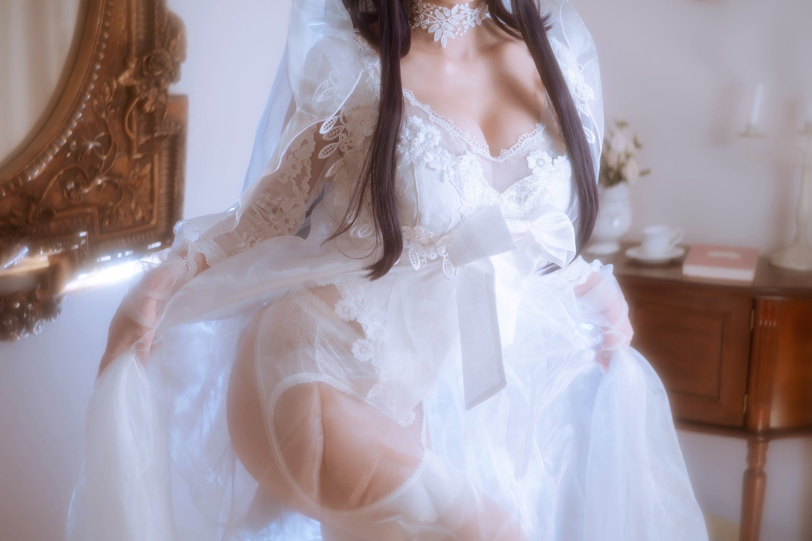 福利COS] 白嫩美少女鬼畜瑶 - 婚紗