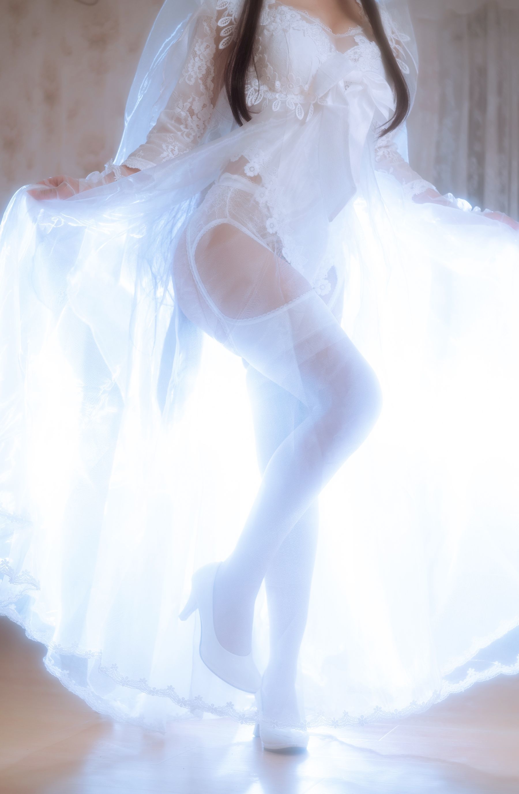 福利COS] 白嫩美少女鬼畜瑶 - 婚紗