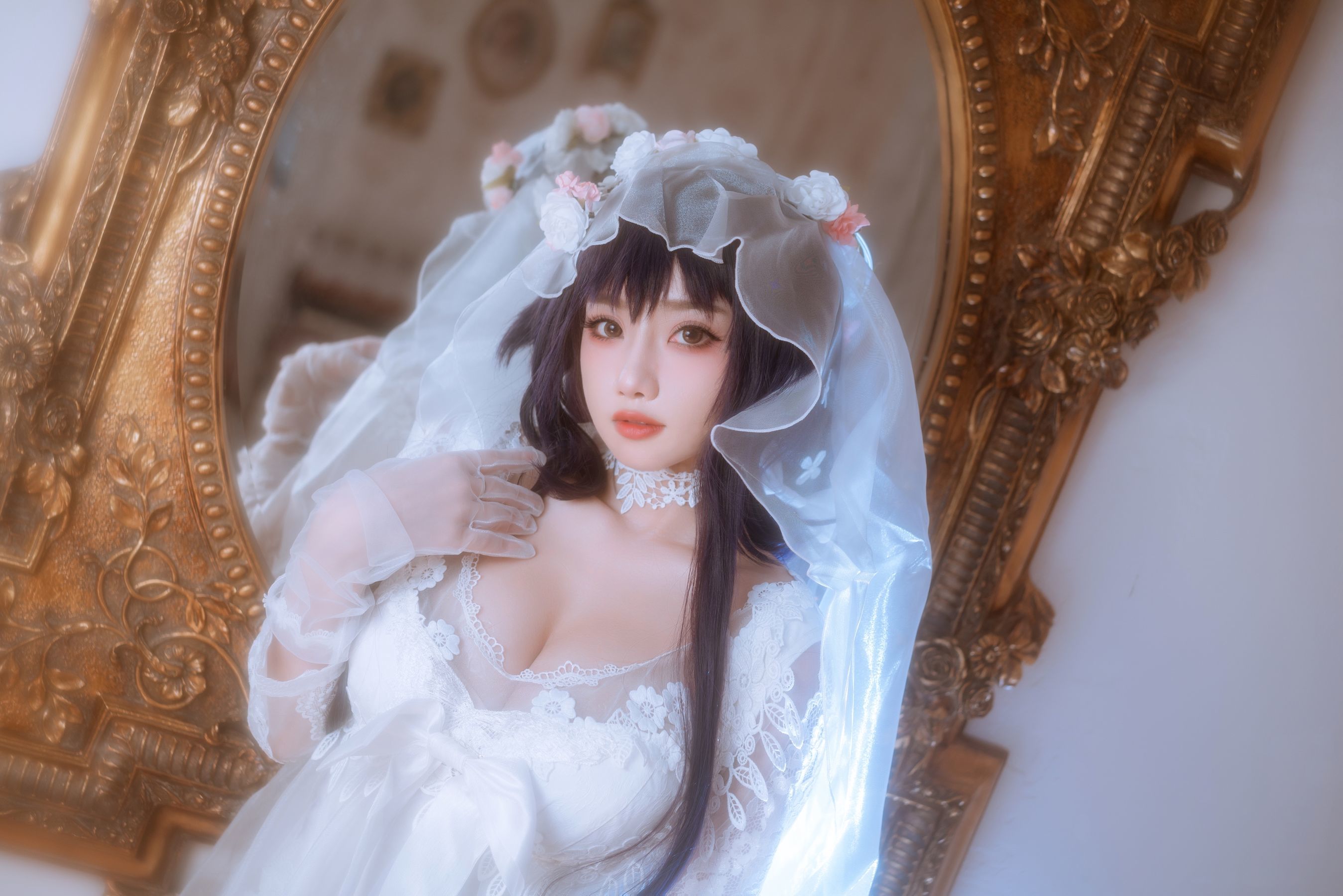 福利COS] 白嫩美少女鬼畜瑶 - 婚紗