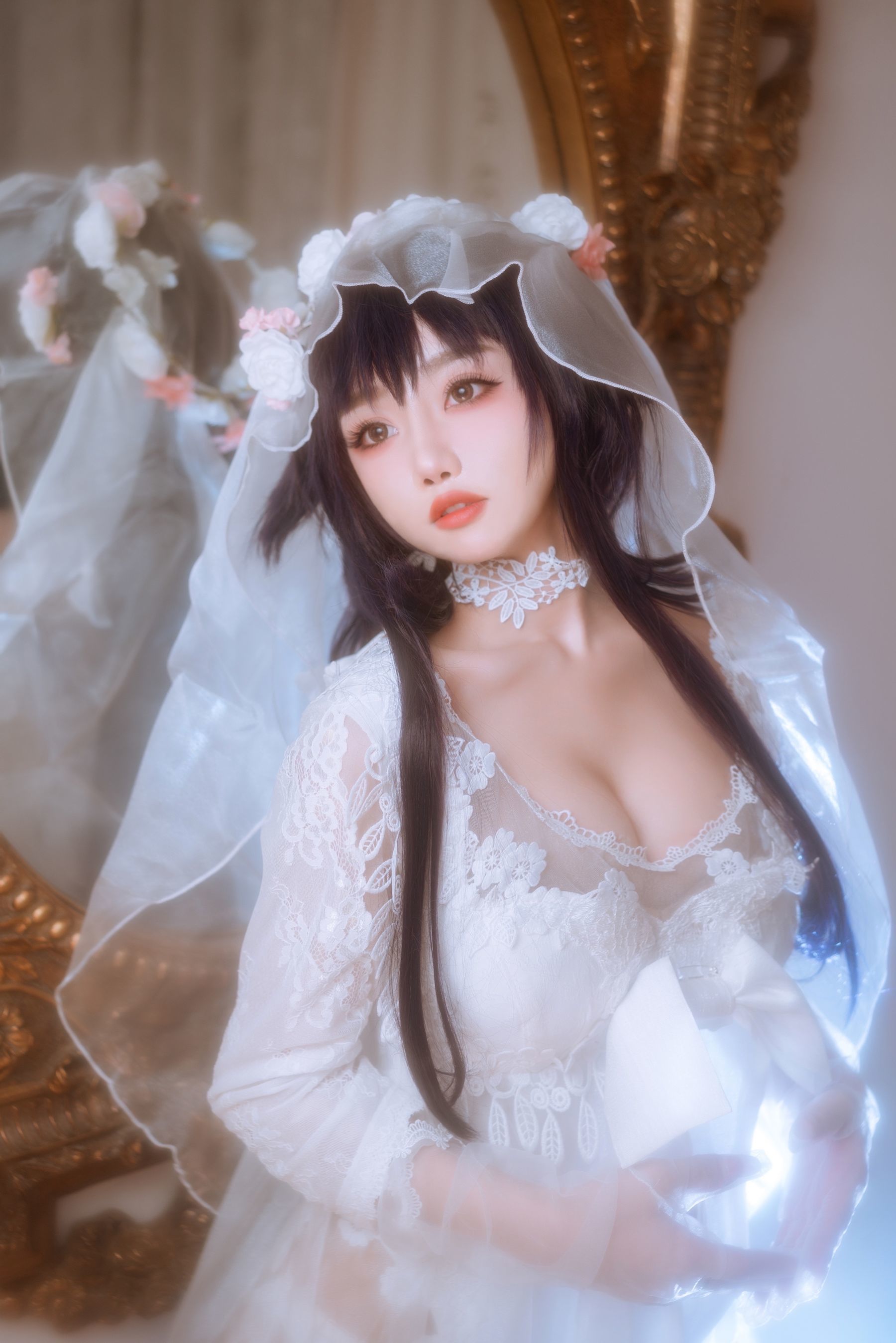 福利COS] 白嫩美少女鬼畜瑶 - 婚紗