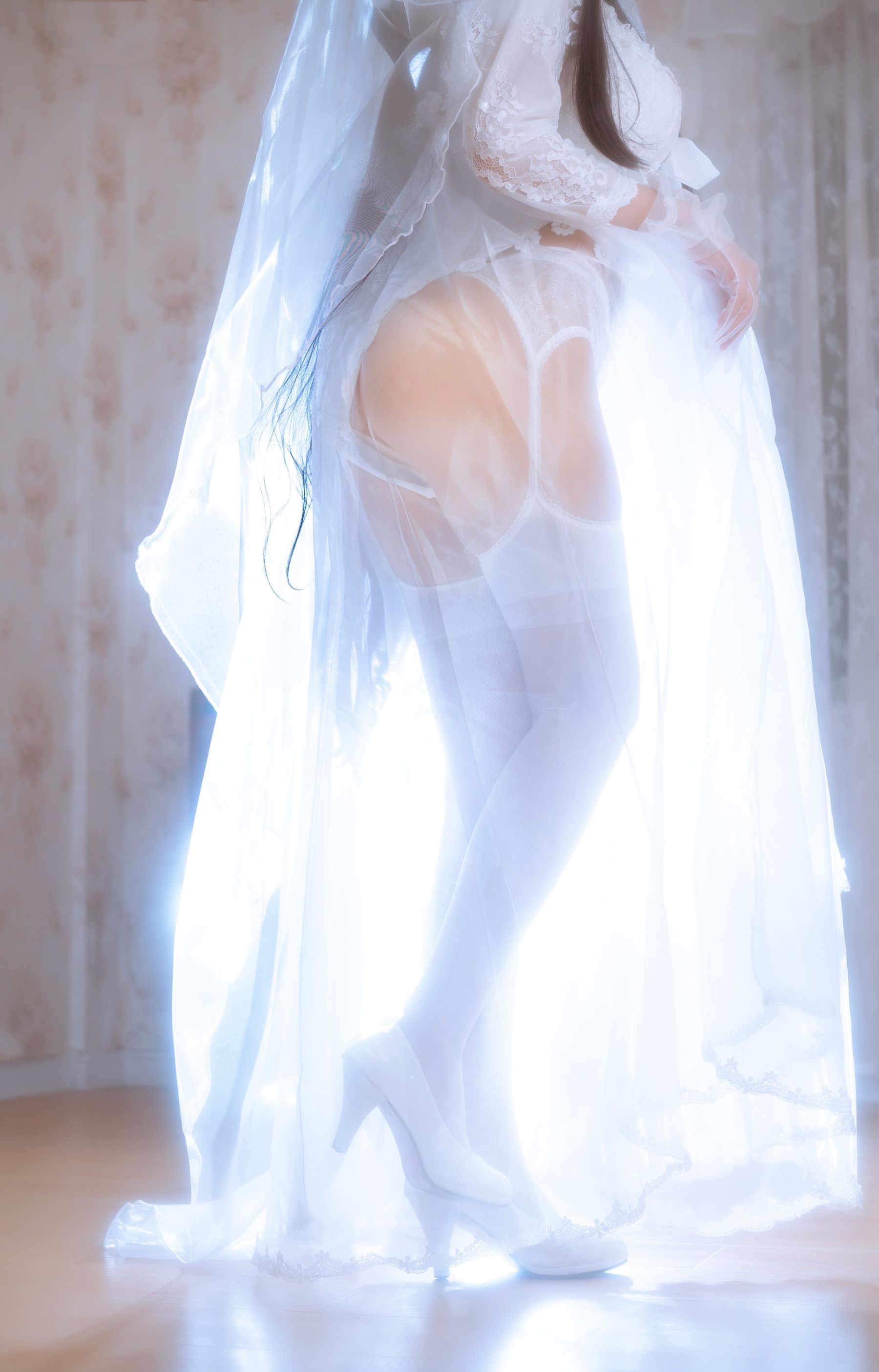 福利COS] 白嫩美少女鬼畜瑶 - 婚紗
