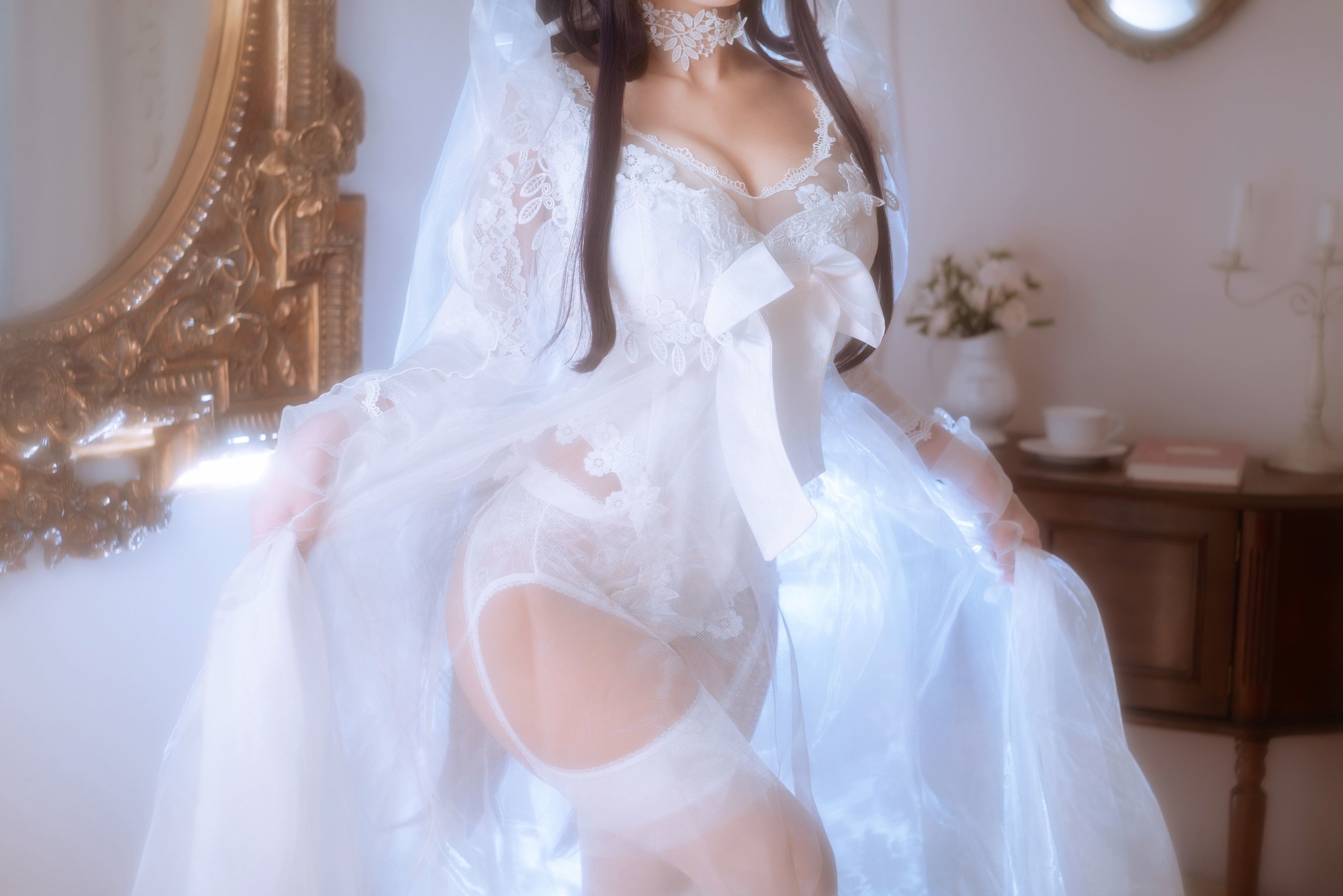 福利COS] 白嫩美少女鬼畜瑶 - 婚紗