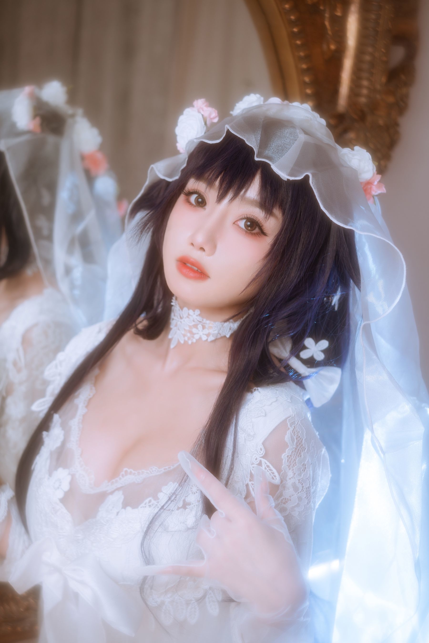 福利COS] 白嫩美少女鬼畜瑶 - 婚紗