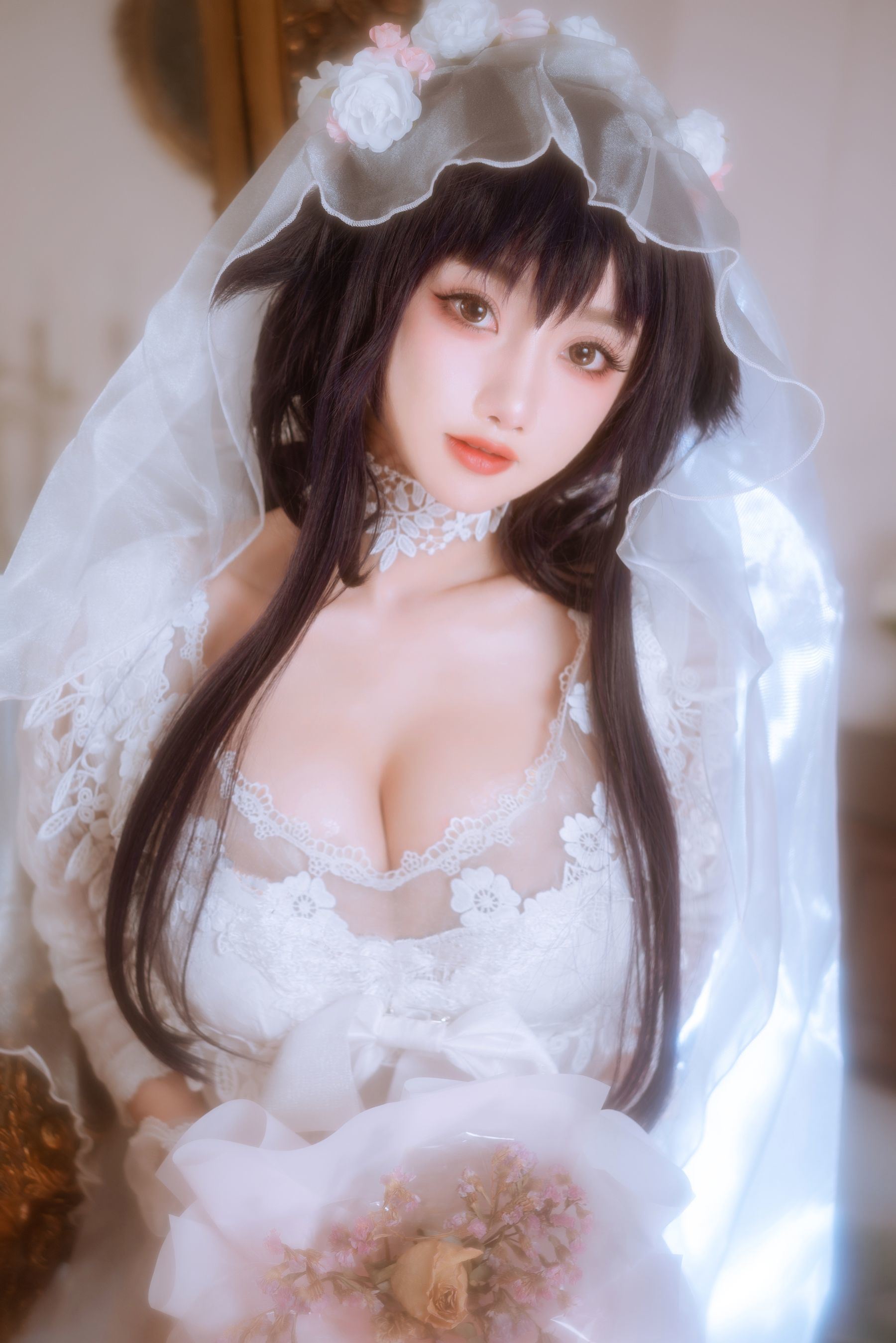 福利COS] 白嫩美少女鬼畜瑶 - 婚紗