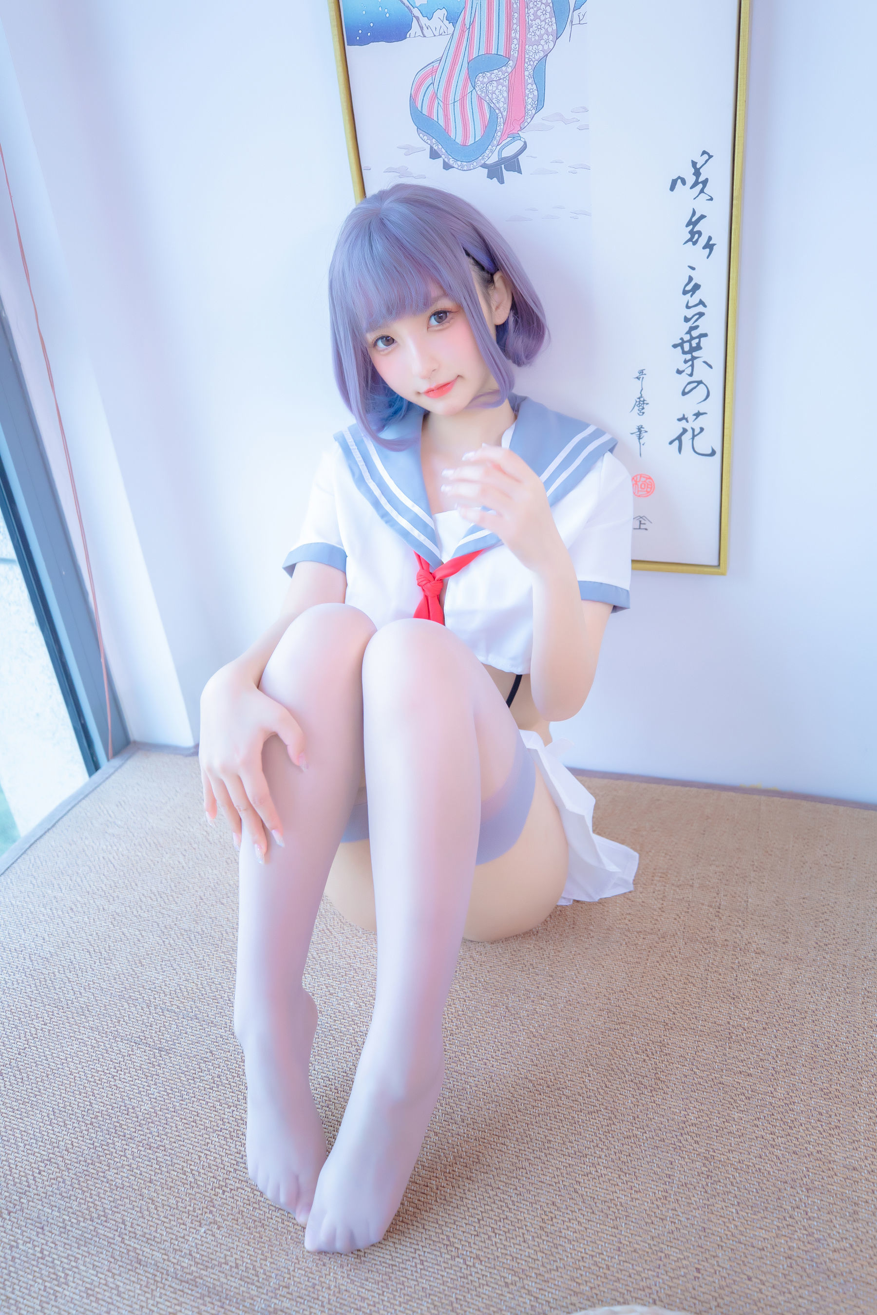 Welfare Cosplay] Kagurazaka Mafuyu Gray Silk Strap JK
