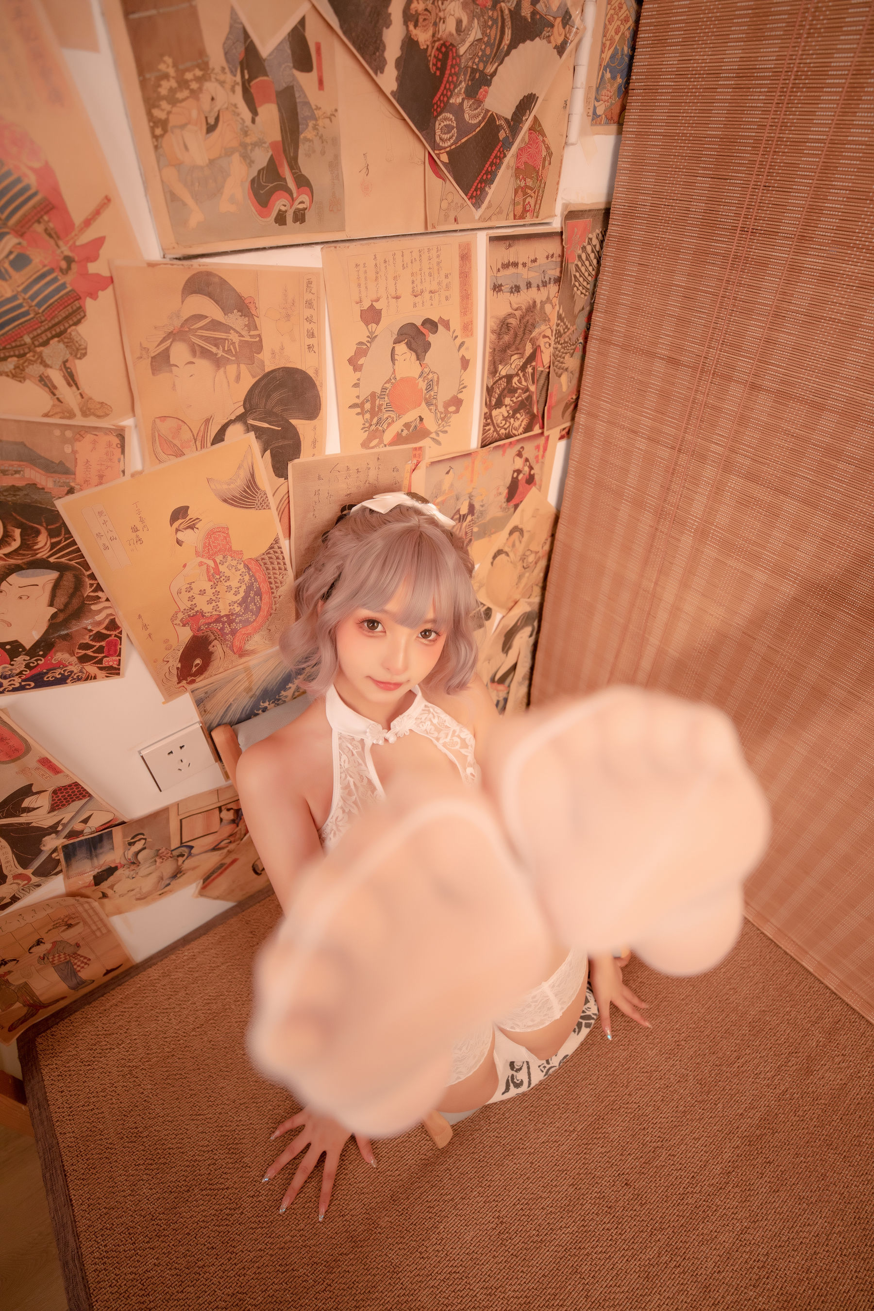 ウェルフェア COS] 神楽坂真冬 白い旗袍