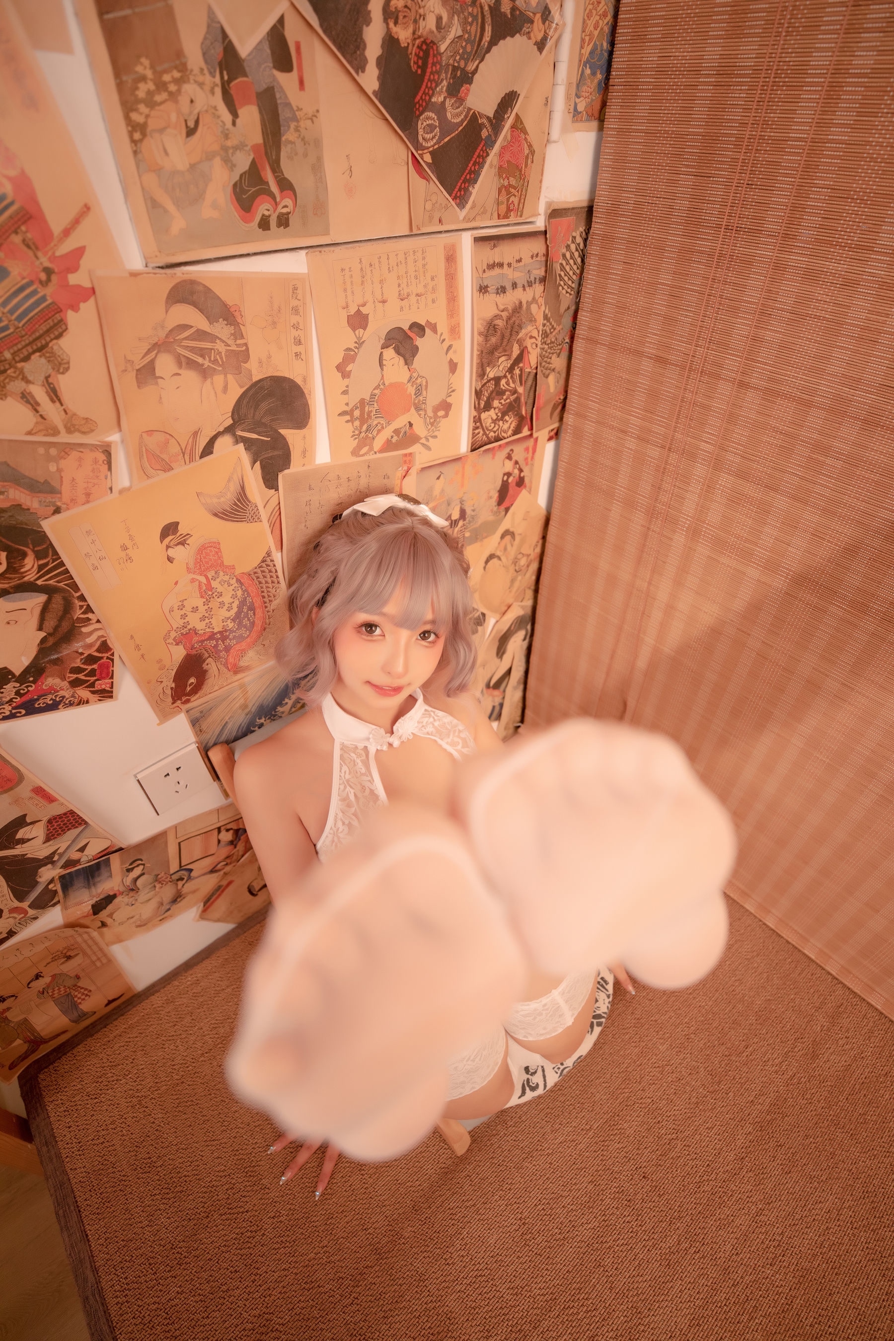 ウェルフェア COS] 神楽坂真冬 白い旗袍