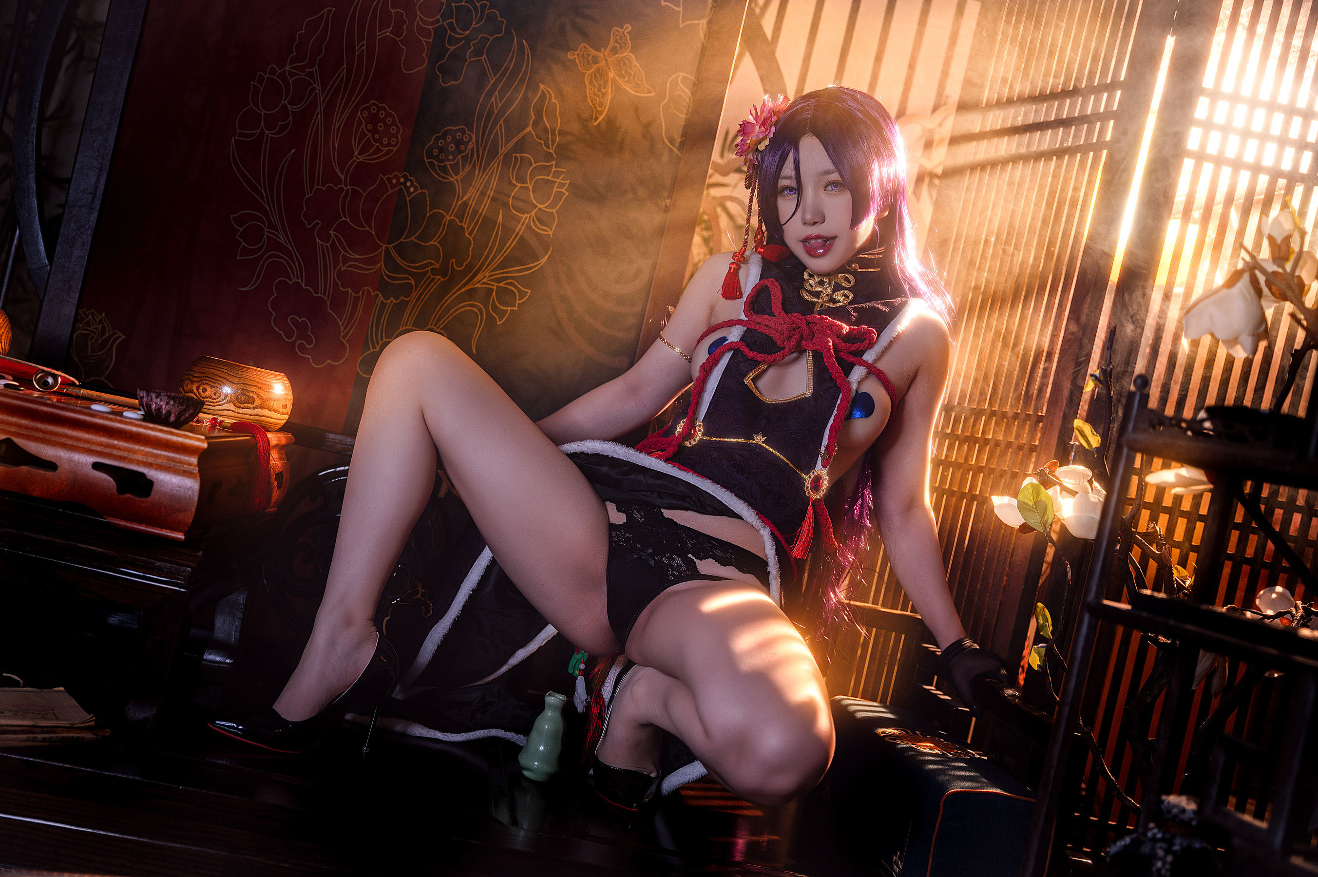 ネット紅人COS] イーベイイーベイ - ナイグアン旗袍
