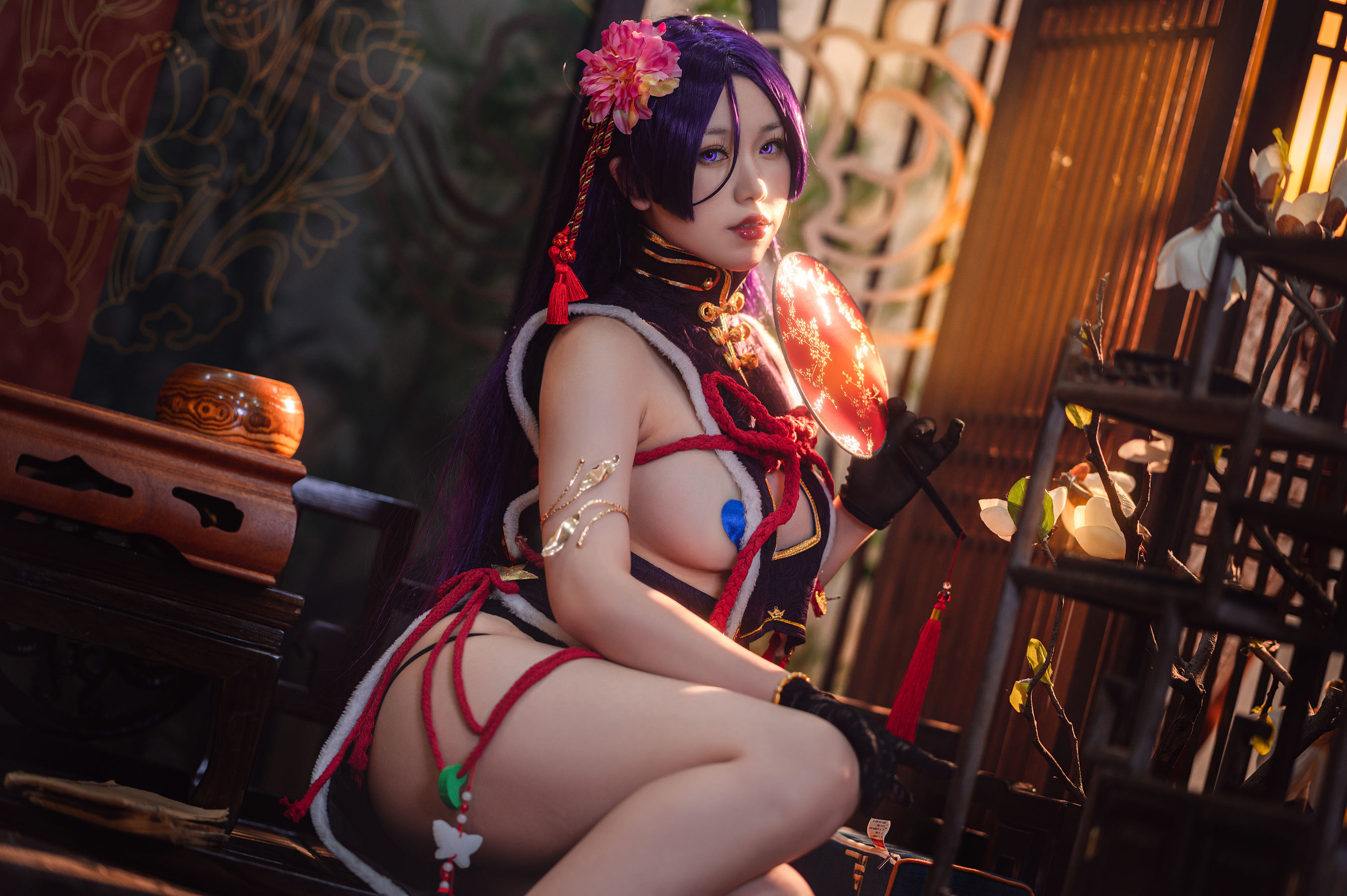 Internet Celebrity Cosplay] Yi Bei Yi Bei - Nai Guang Cheongsam