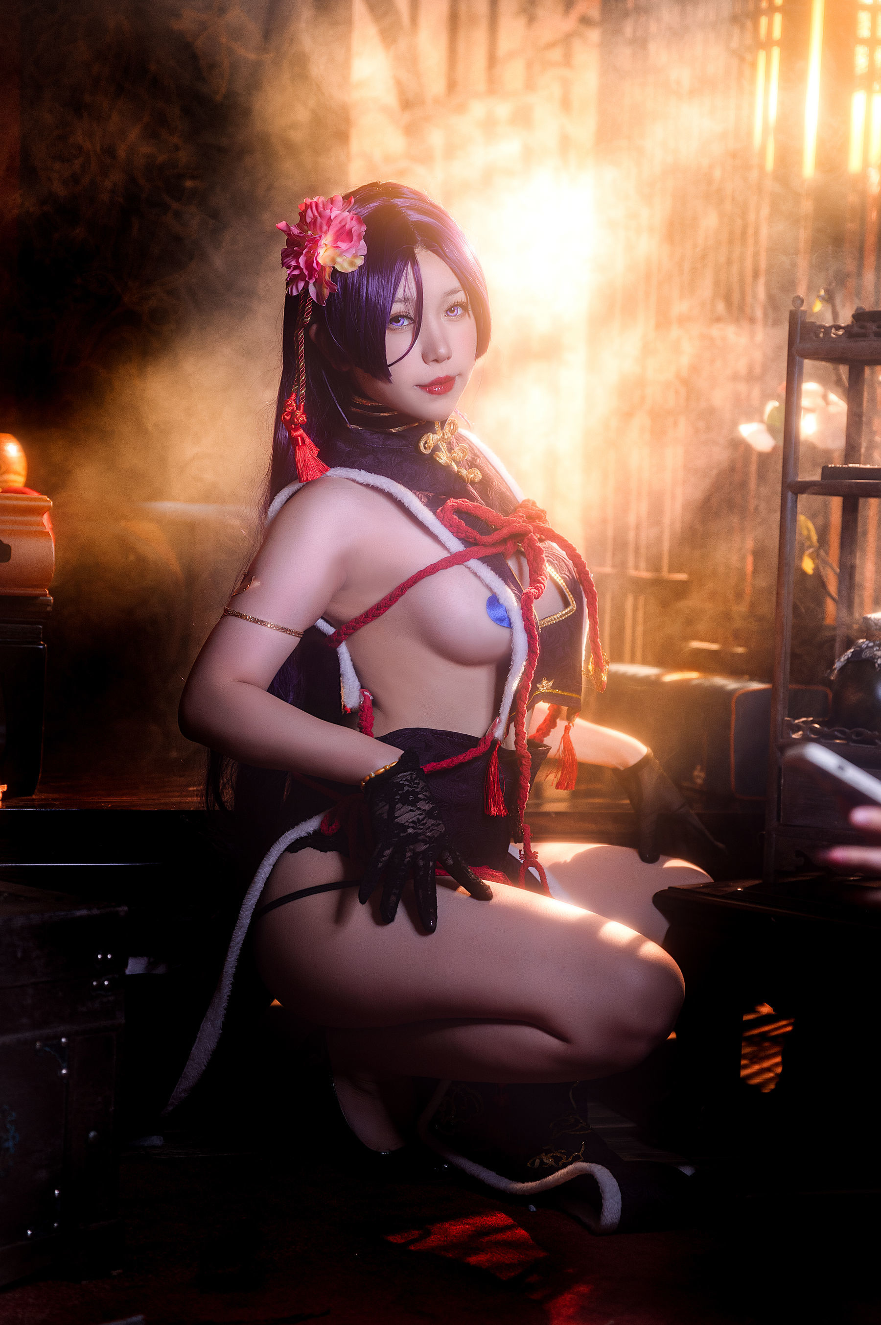Internet Celebrity Cosplay] Yi Bei Yi Bei - Nai Guang Cheongsam