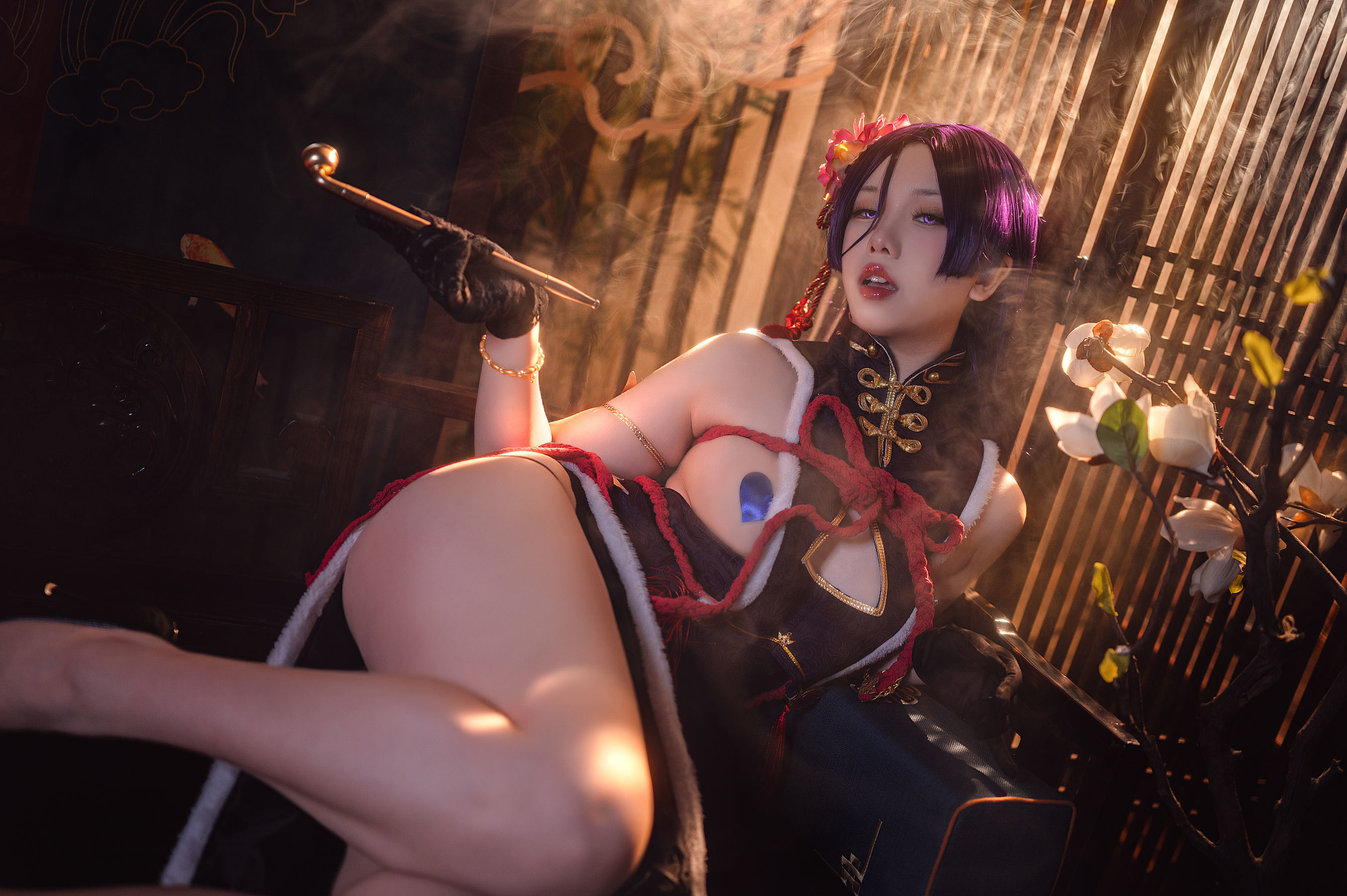 Internet Celebrity Cosplay] Yi Bei Yi Bei - Nai Guang Cheongsam