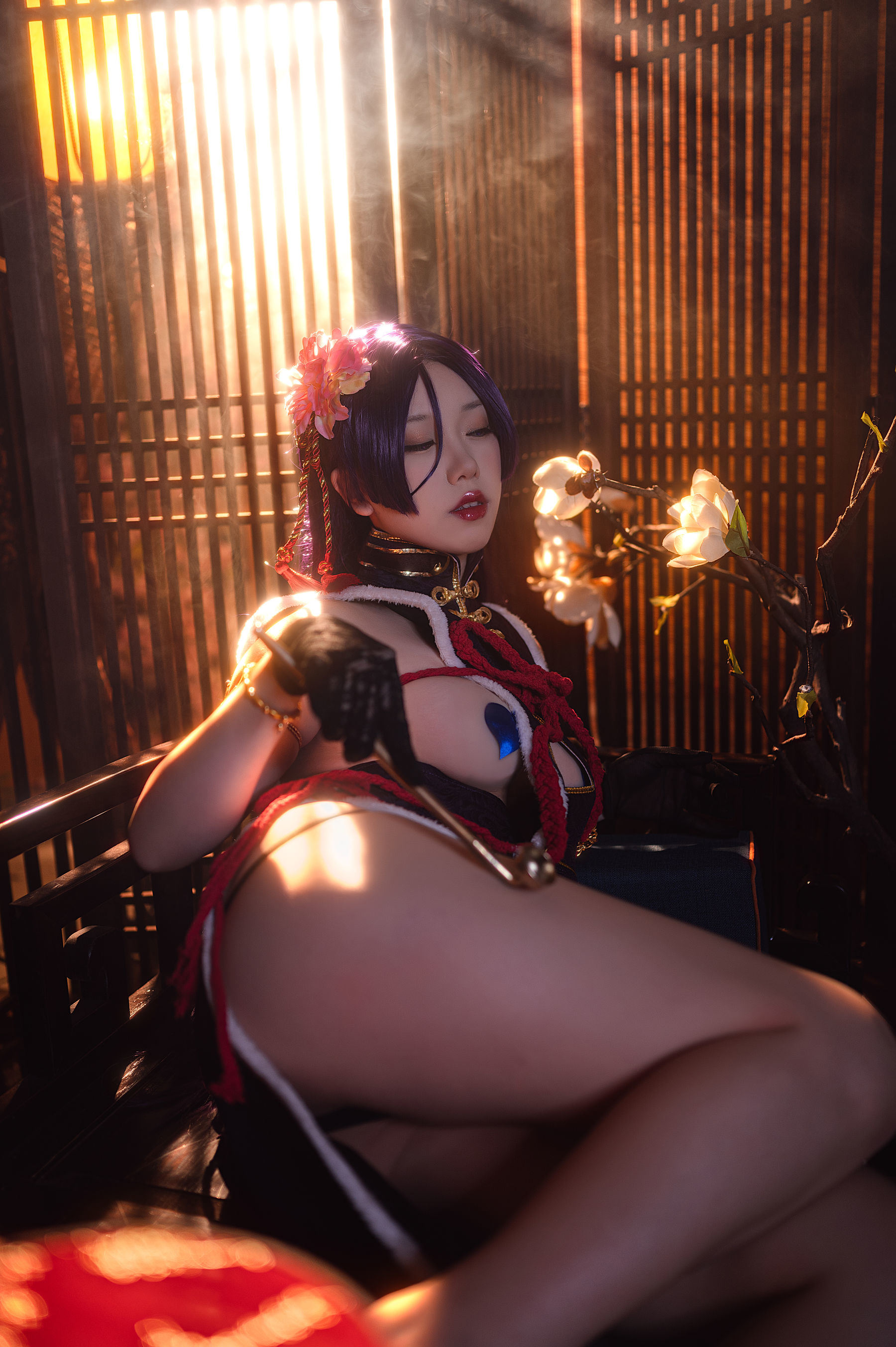 Internet Celebrity Cosplay] Yi Bei Yi Bei - Nai Guang Cheongsam