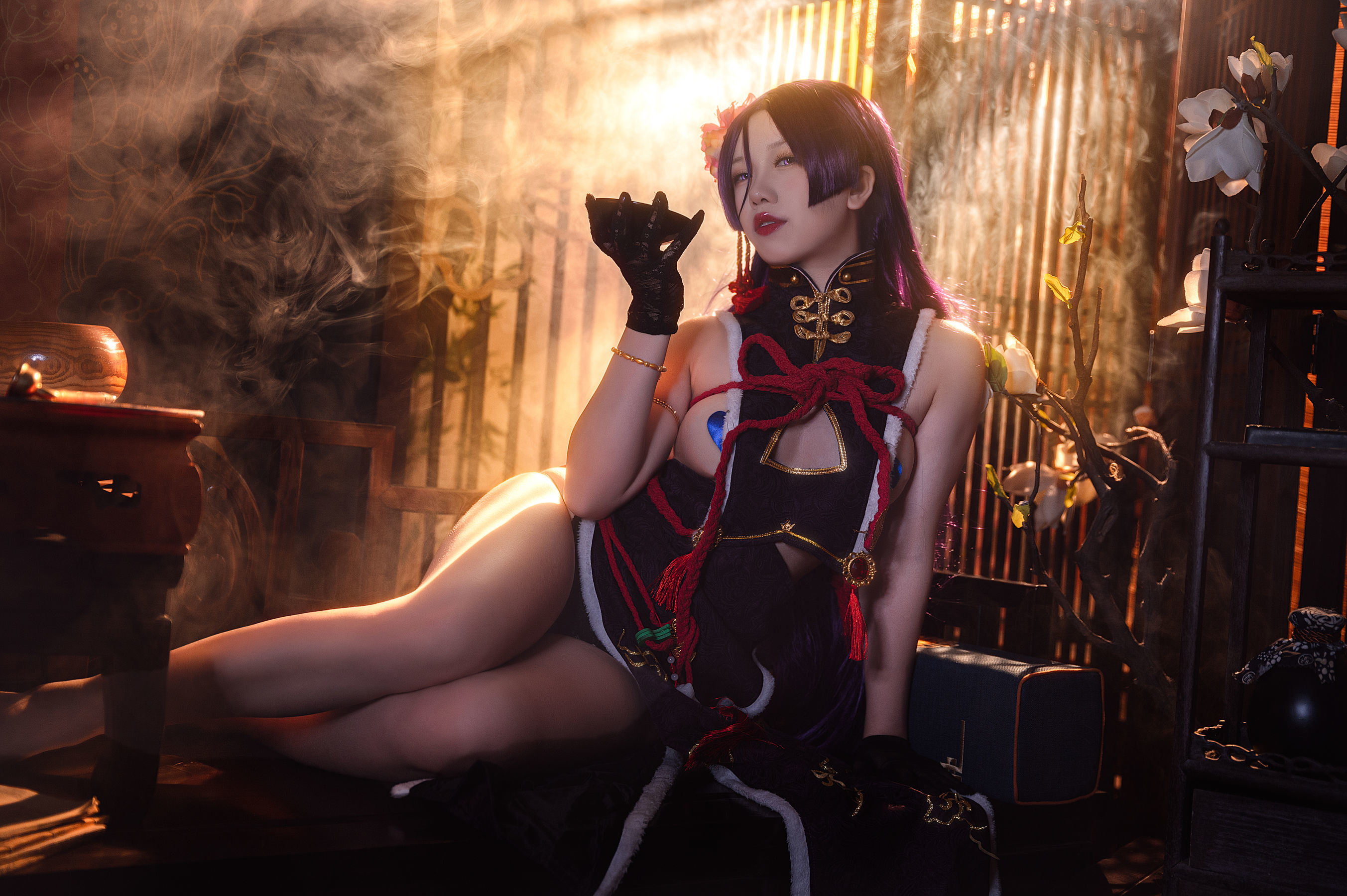Internet Celebrity Cosplay] Yi Bei Yi Bei - Nai Guang Cheongsam